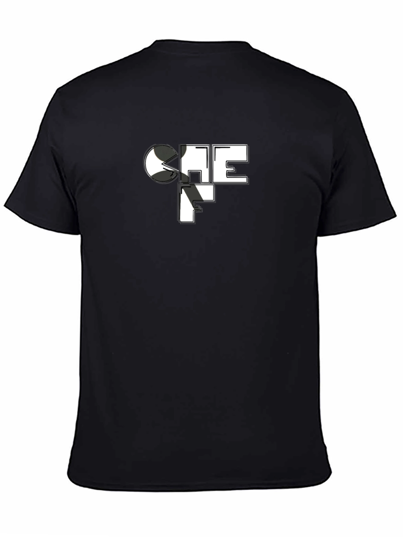 Black Chef Graphic Black T-Shirt - Culinary Fashion view 4