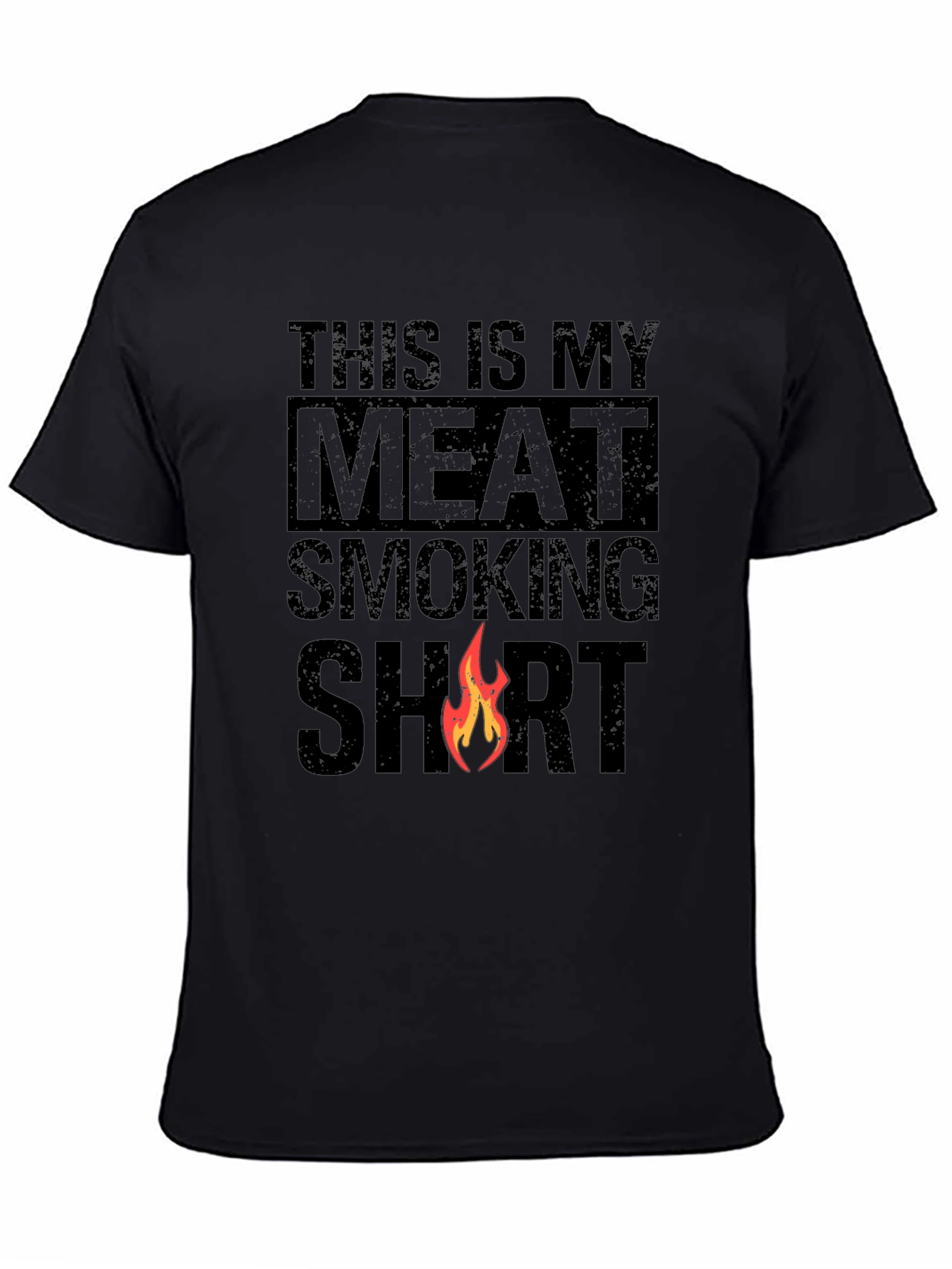 Black Meat Smoking Shirt - Funny BBQ T-Shirt view 4