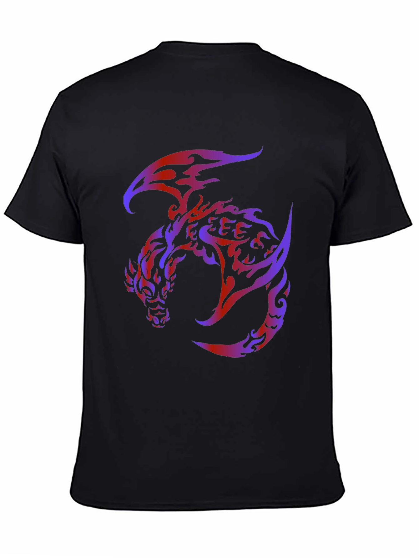 Black Dragon Graphic Black T-Shirt - Bold & Unique Design view 4