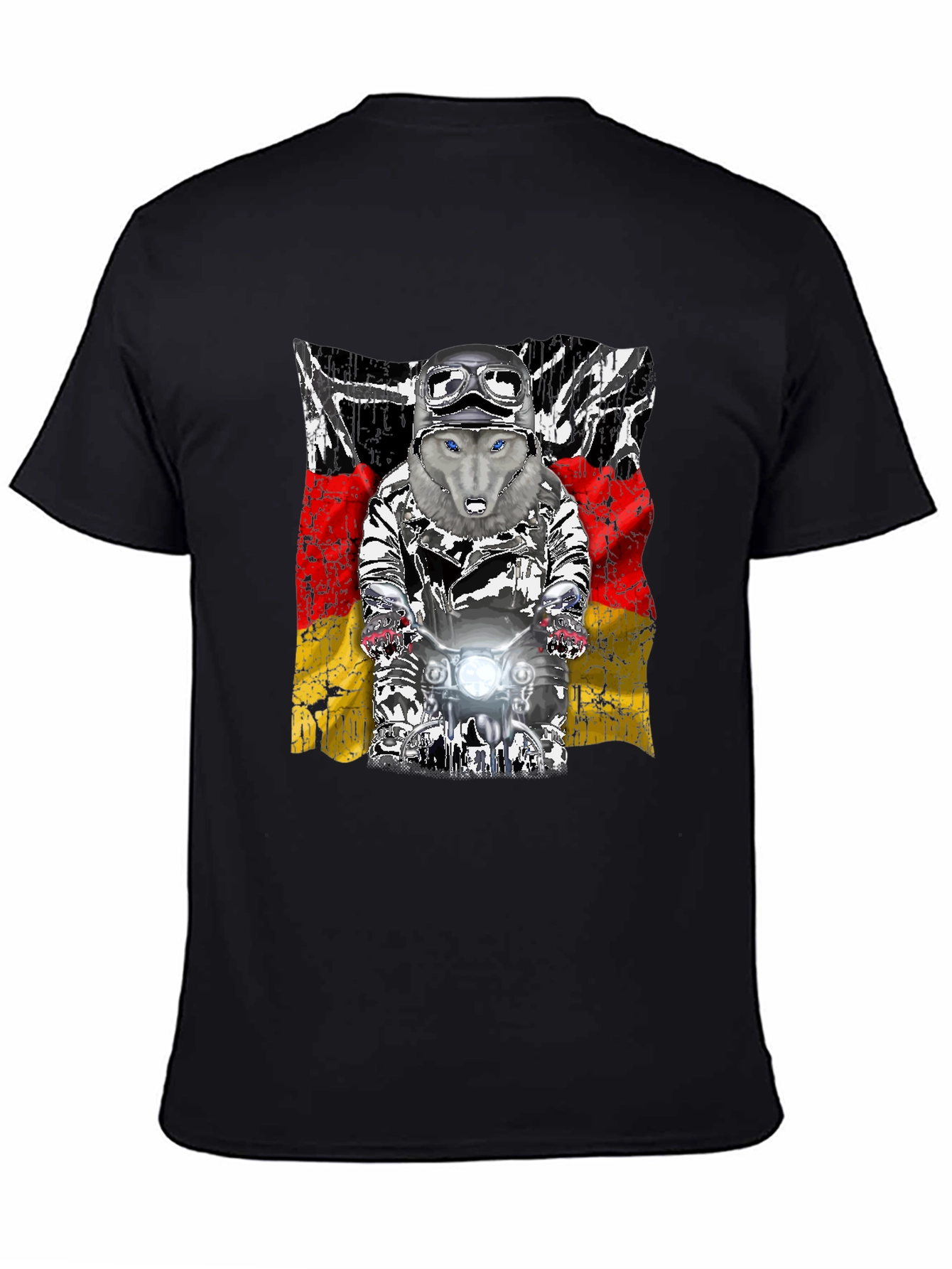 Wolf Rider T-Shirt - German Flag Design - 4