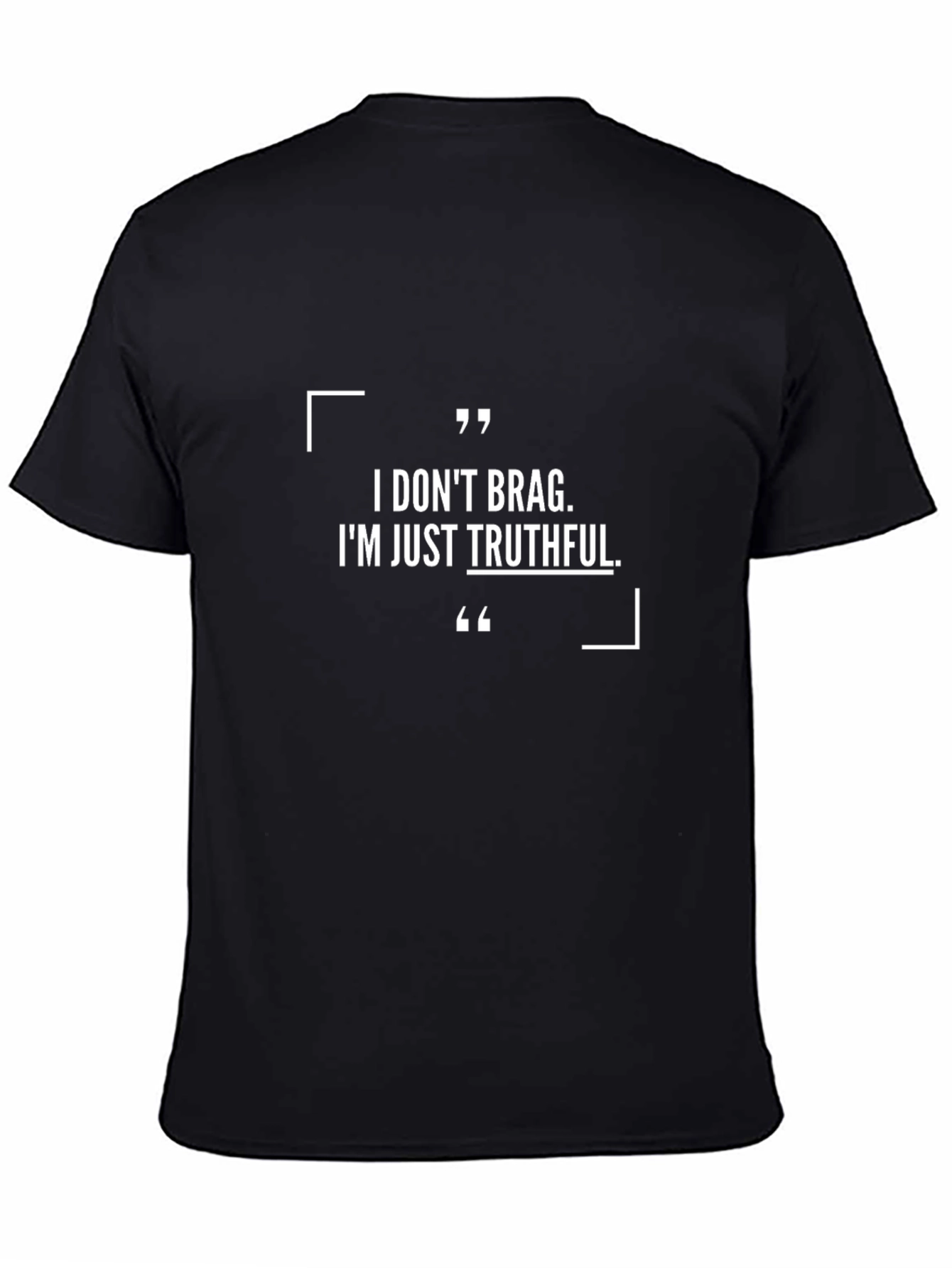 Black Truthful Black Graphic T-Shirt view 4