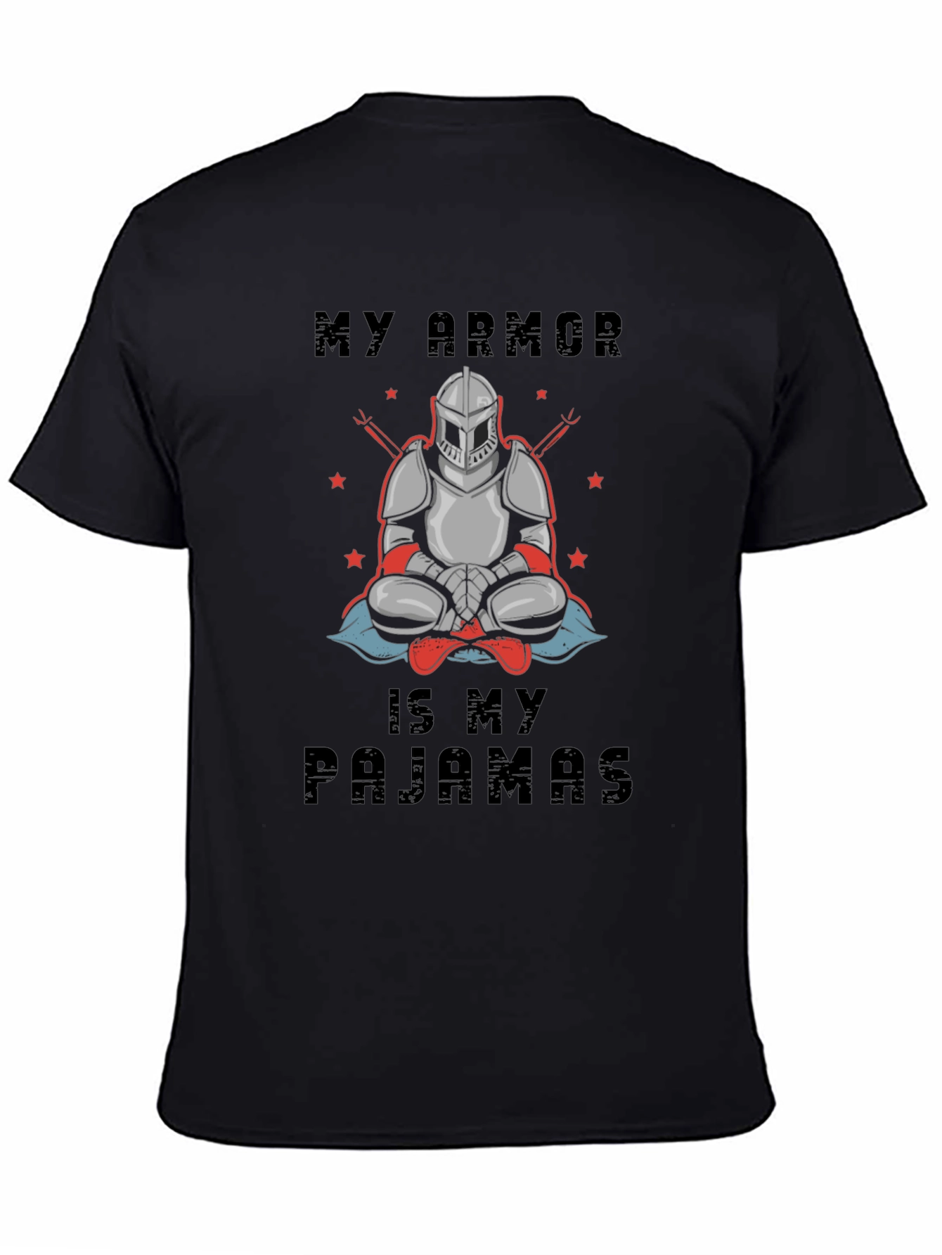 Black My Armor Is My Pajamas Graphic Tee view 4