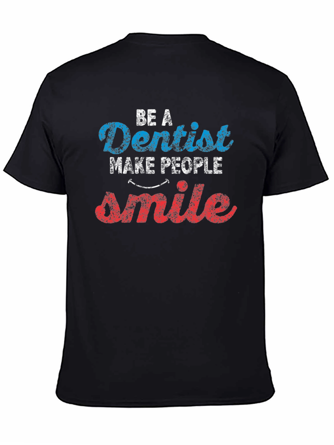 Black Dentist Smile Graphic T-Shirt view 4