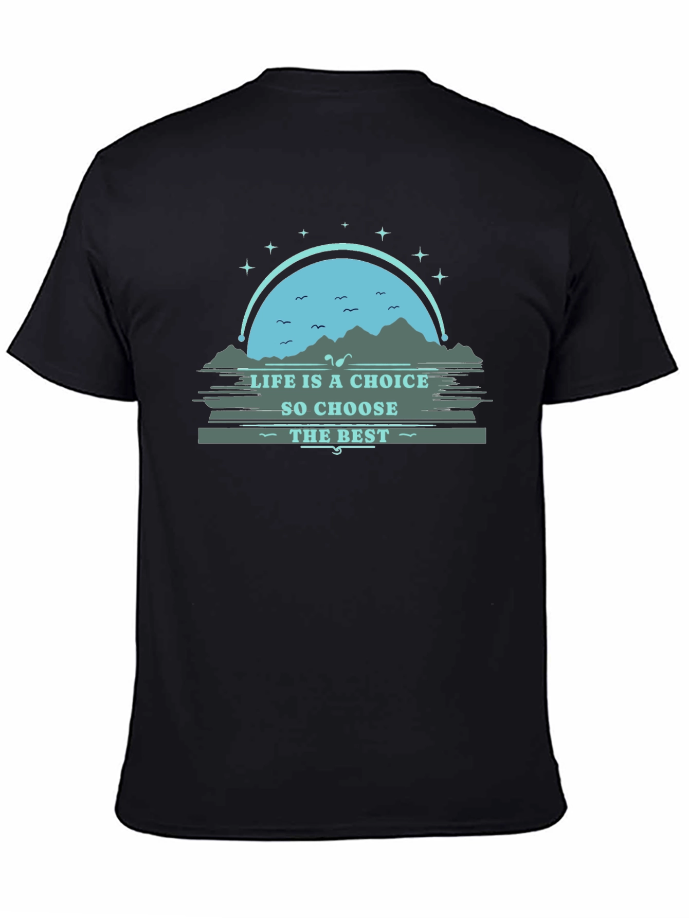 Black Life is a Choice Graphic Tee - Motivational T-Shirt view 4