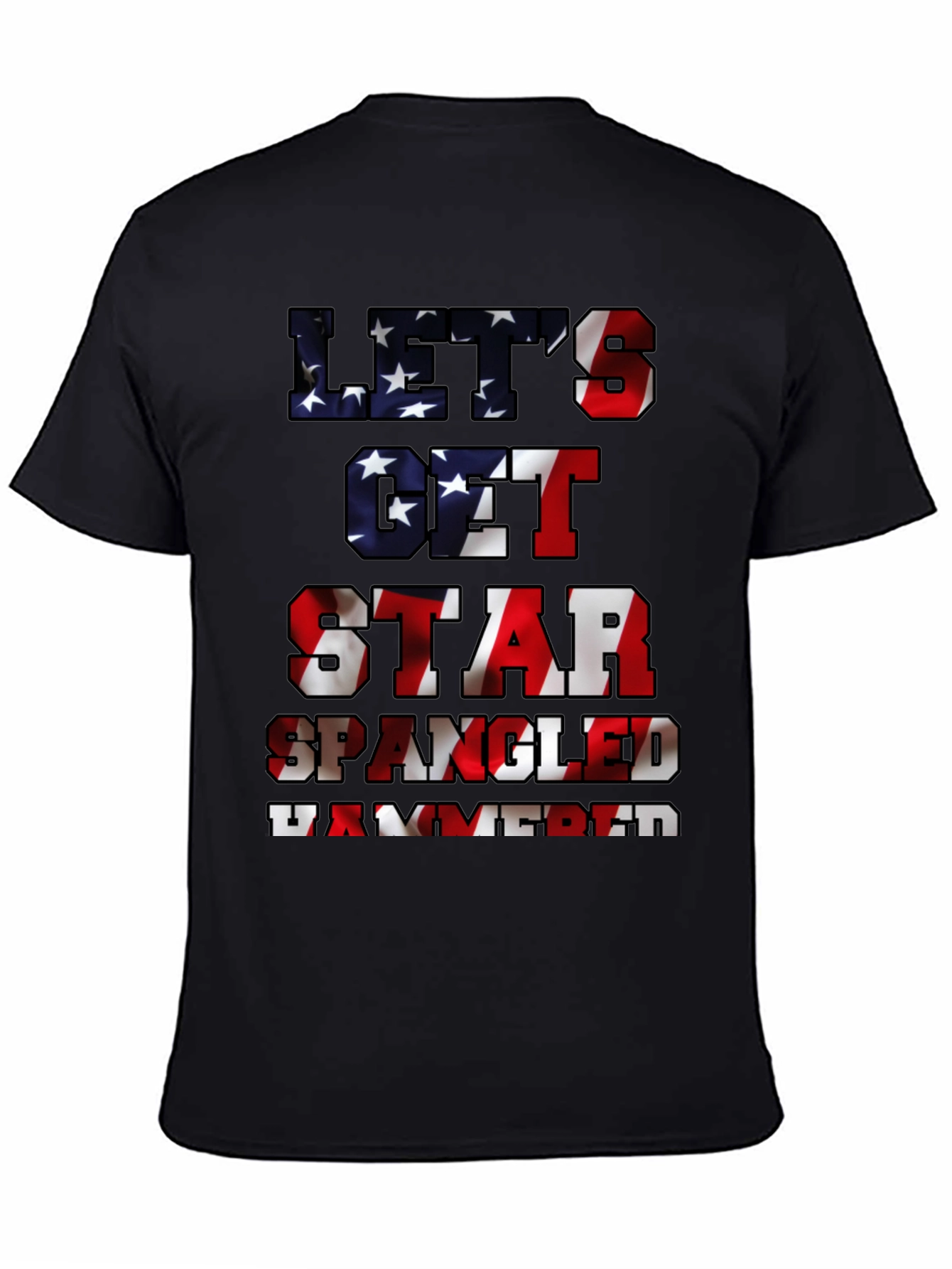 Black Let's Get Star Spangled Hammered Tee view 4
