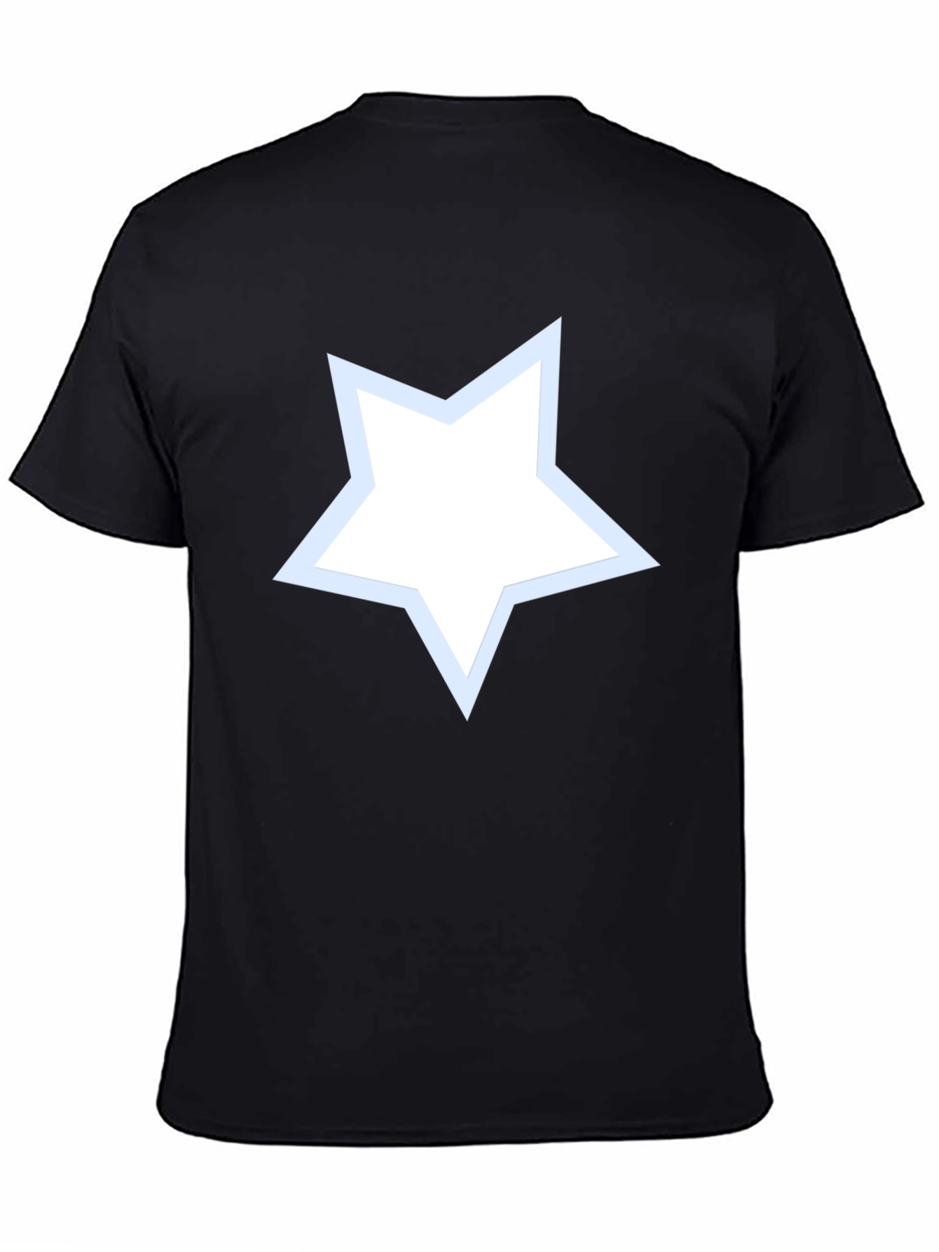 Black Star Graphic Men's Black T-Shirt view 4