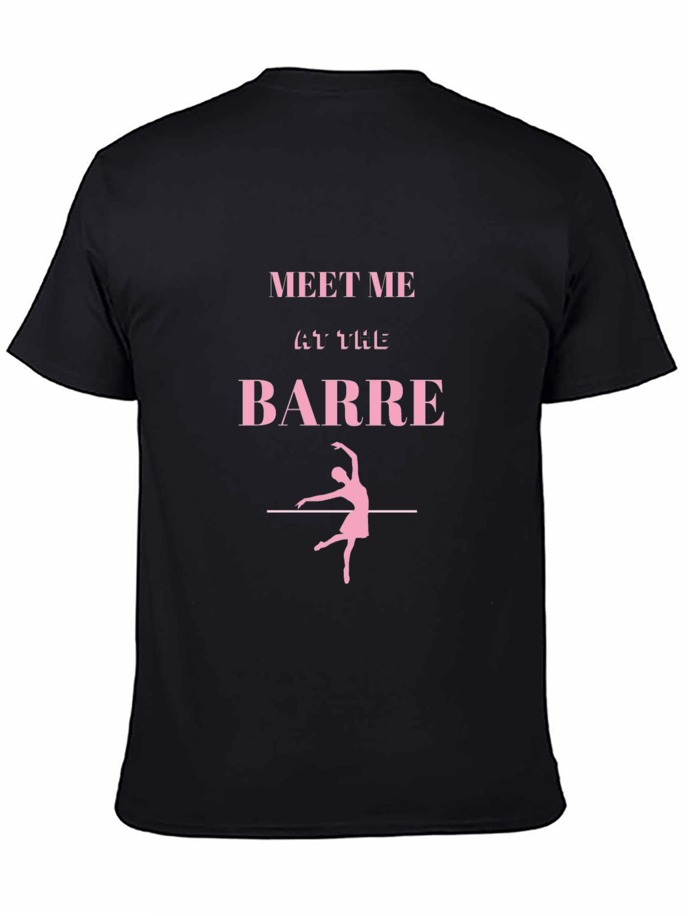 Black Meet Me at The Barre T-Shirt view 4