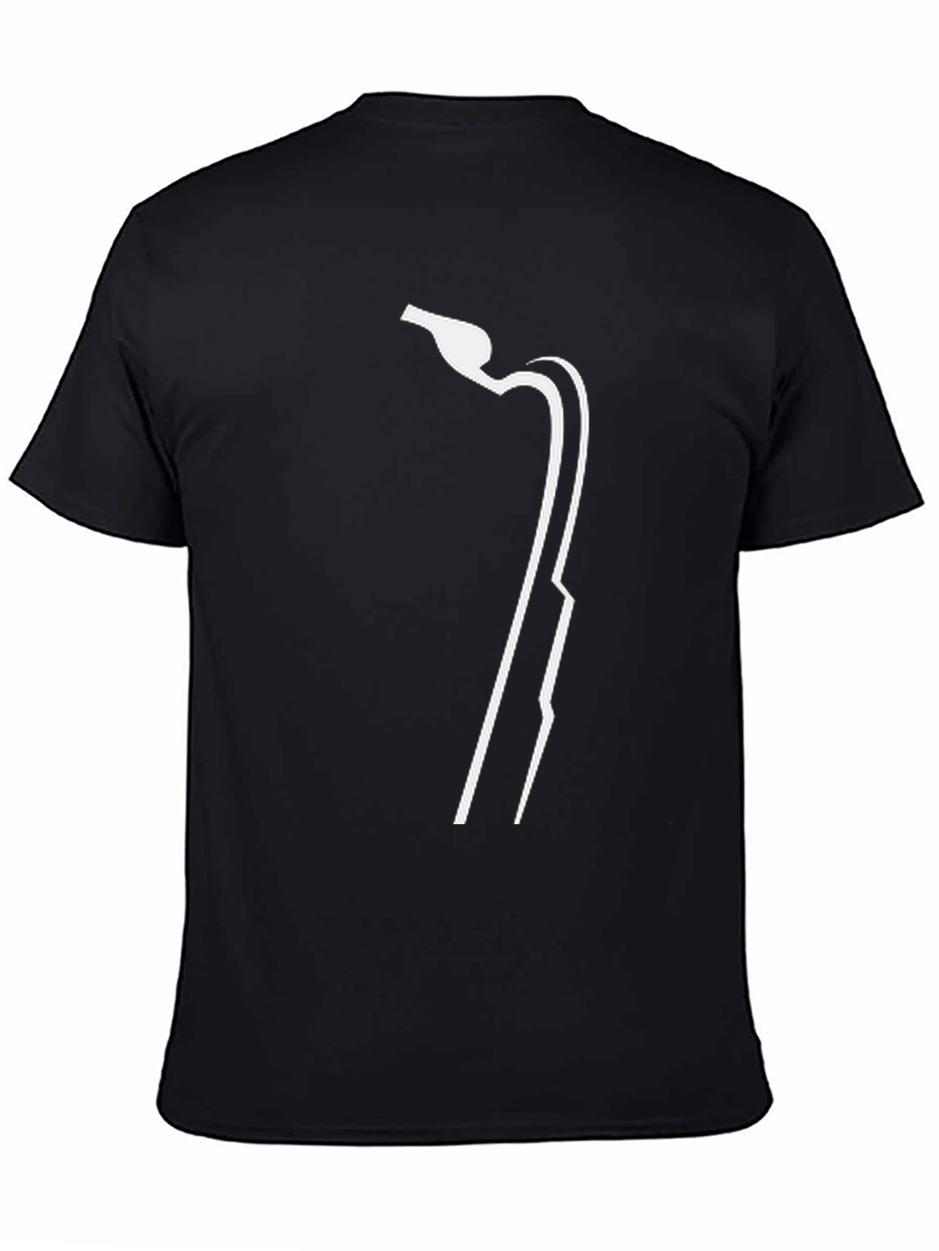 Black Saxophone Graphic Tee - Cool Musician Shirt view 4
