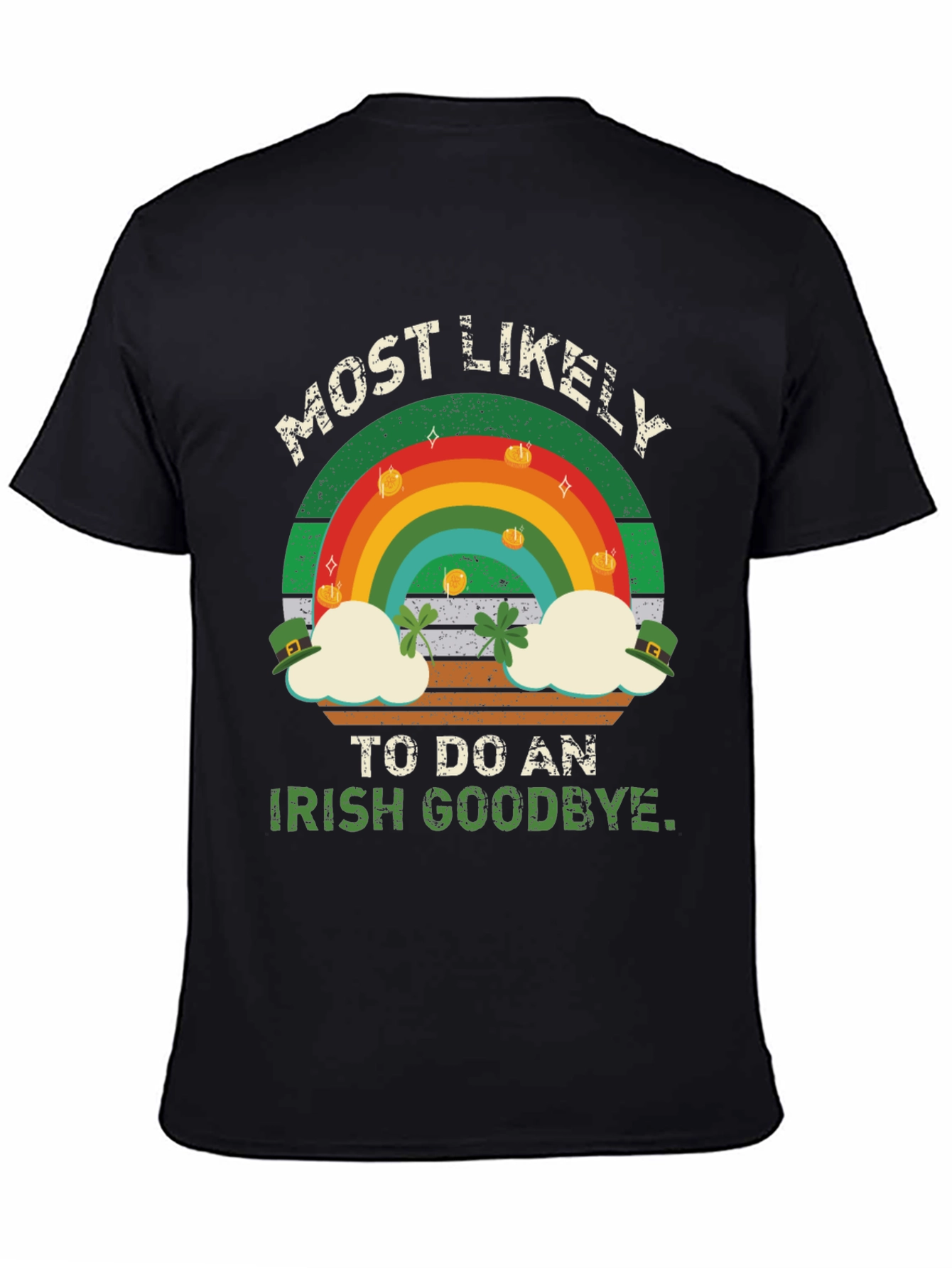 Black Irish Goodbye St. Patrick's Day Graphic Tee view 4