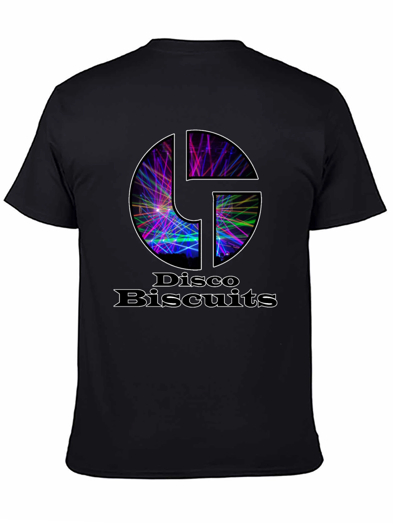 Black Disco Biscuits T-Shirt - Black Graphic Tee view 4