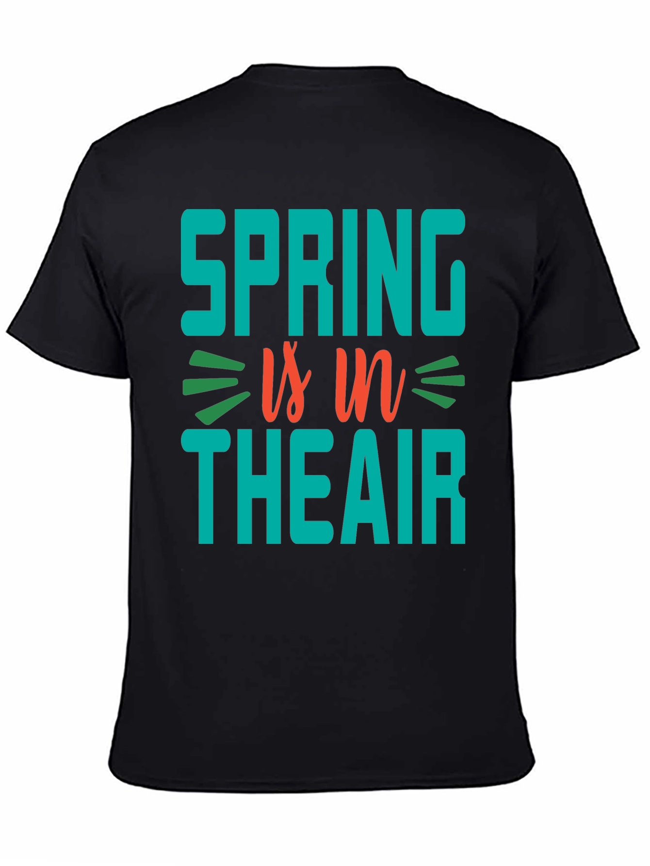 Black Spring is in the Air Graphic T-Shirt view 4