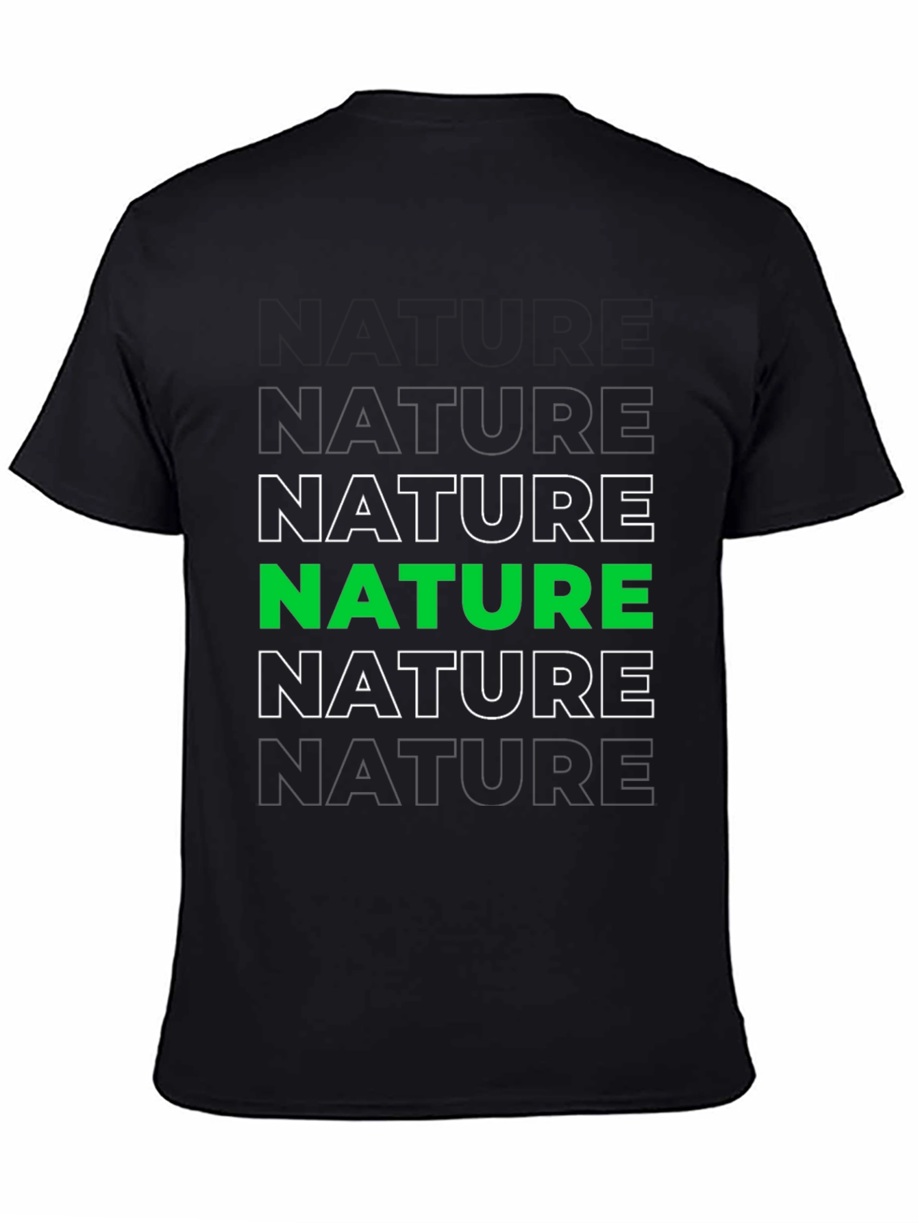 Black Nature Graphic Tee - Eco-Friendly Fashion view 4