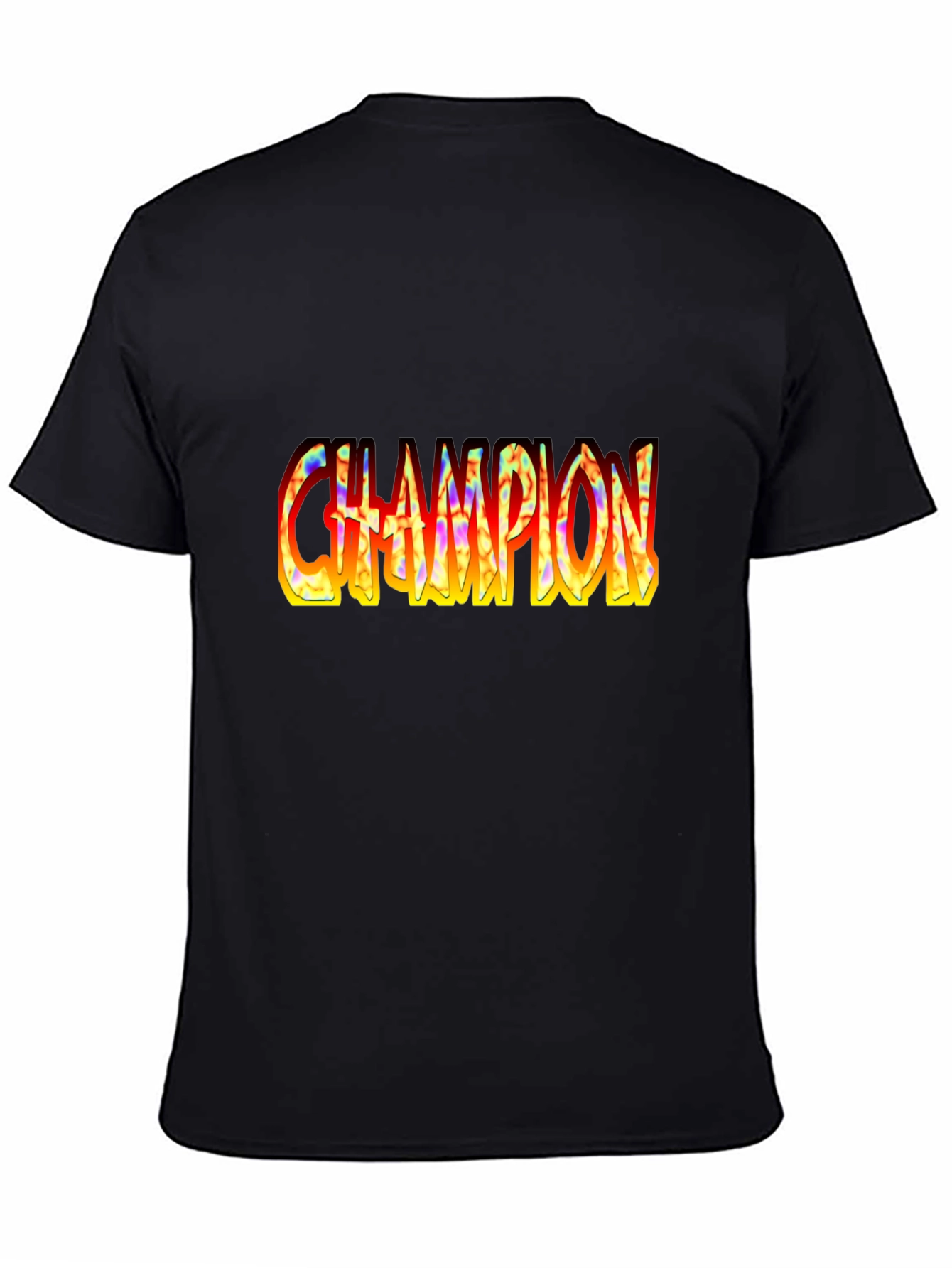 Black Champion Graphic Print Black T-Shirt view 4