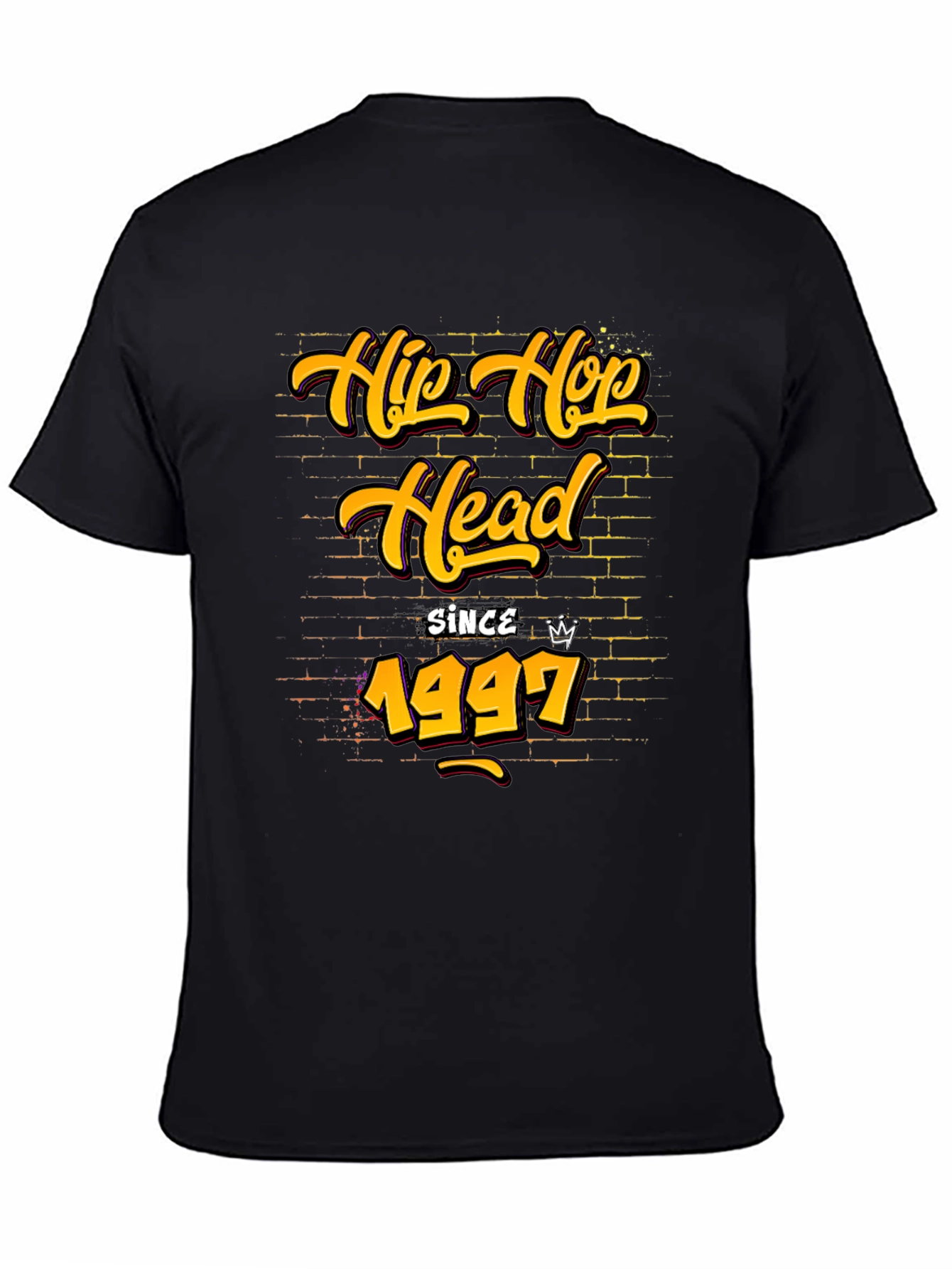 Black Hip Hop Head Since 1997 Graphic Tee view 4