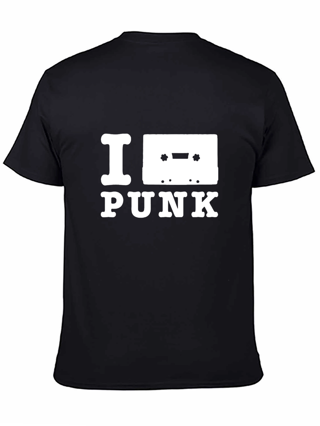 Black I Cassette Punk Graphic Tee - Black view 4
