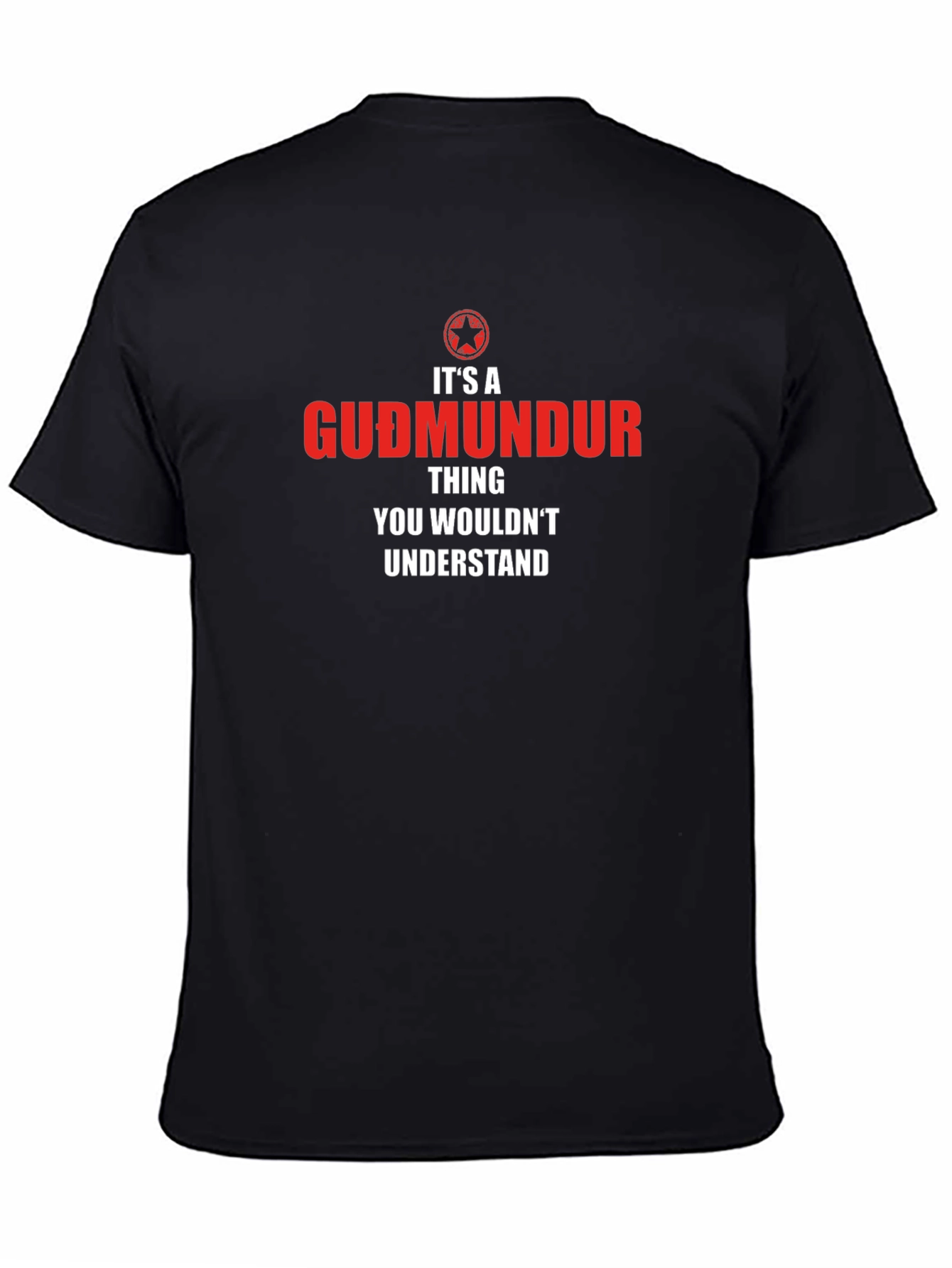 Black Gudmundur Thing T-Shirt view 4