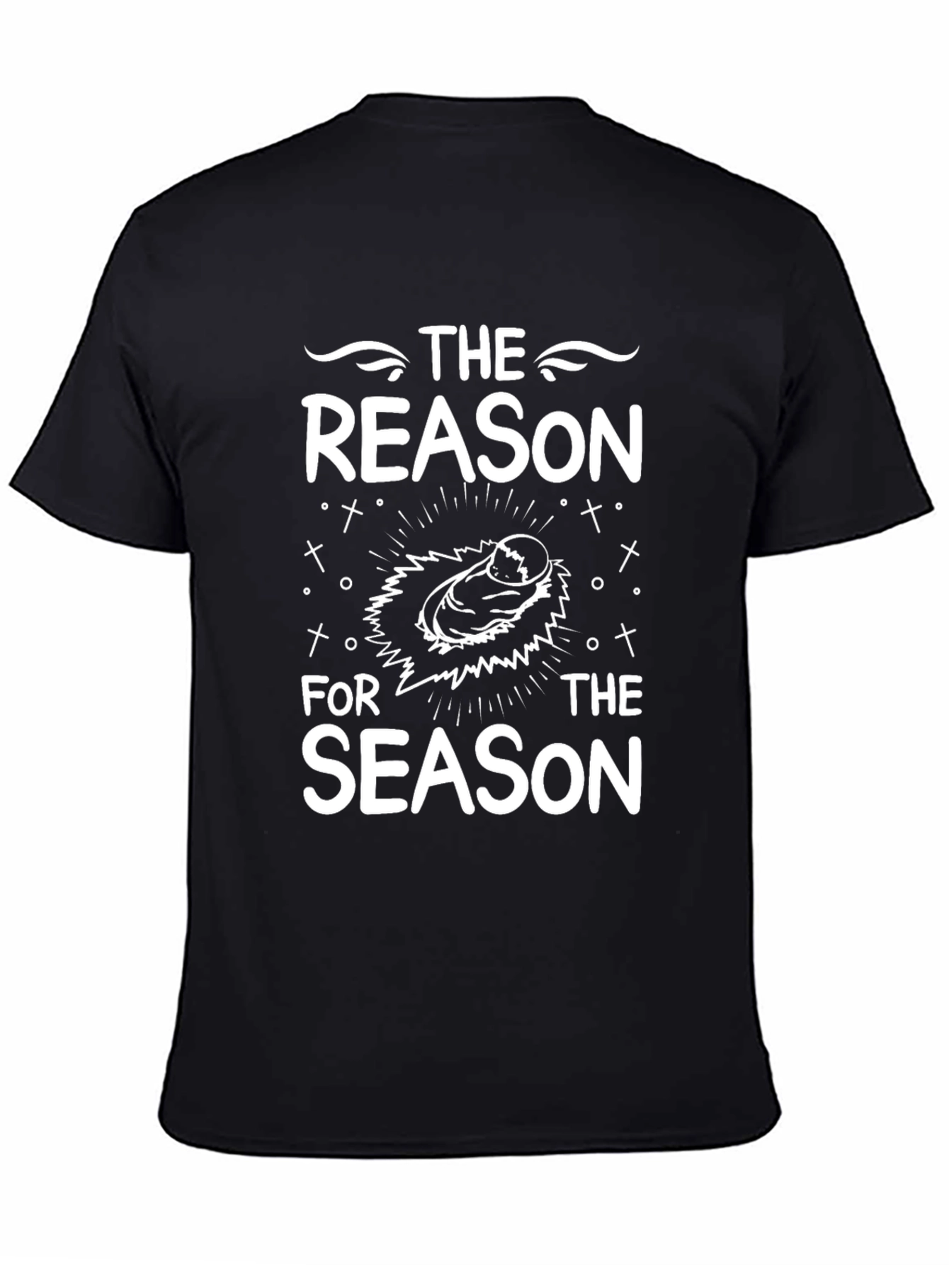 Black Reason for the Season Graphic Tee view 4