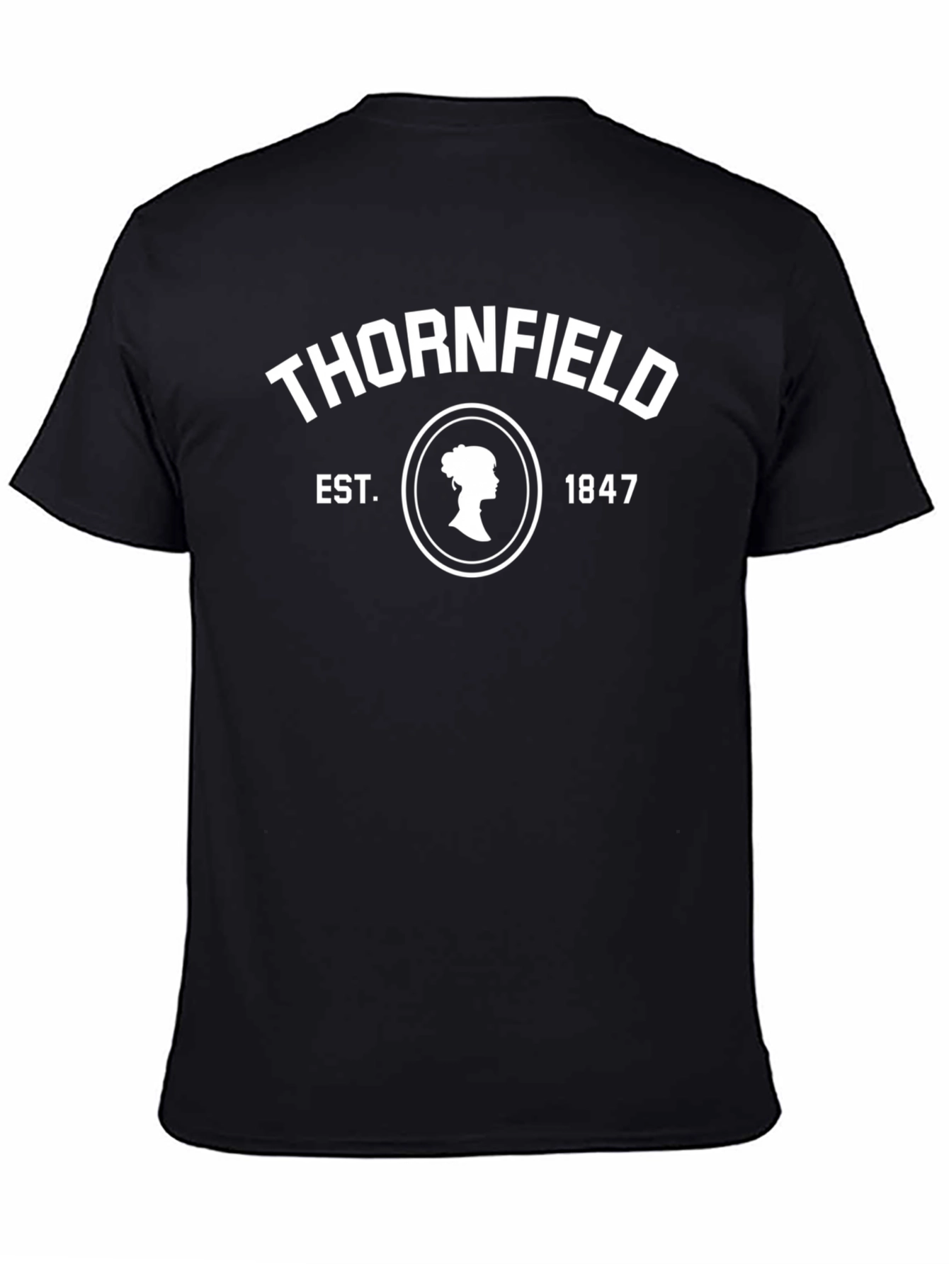 Black Thornfield 1847 T-Shirt Jane Eyre Literary Tee view 4