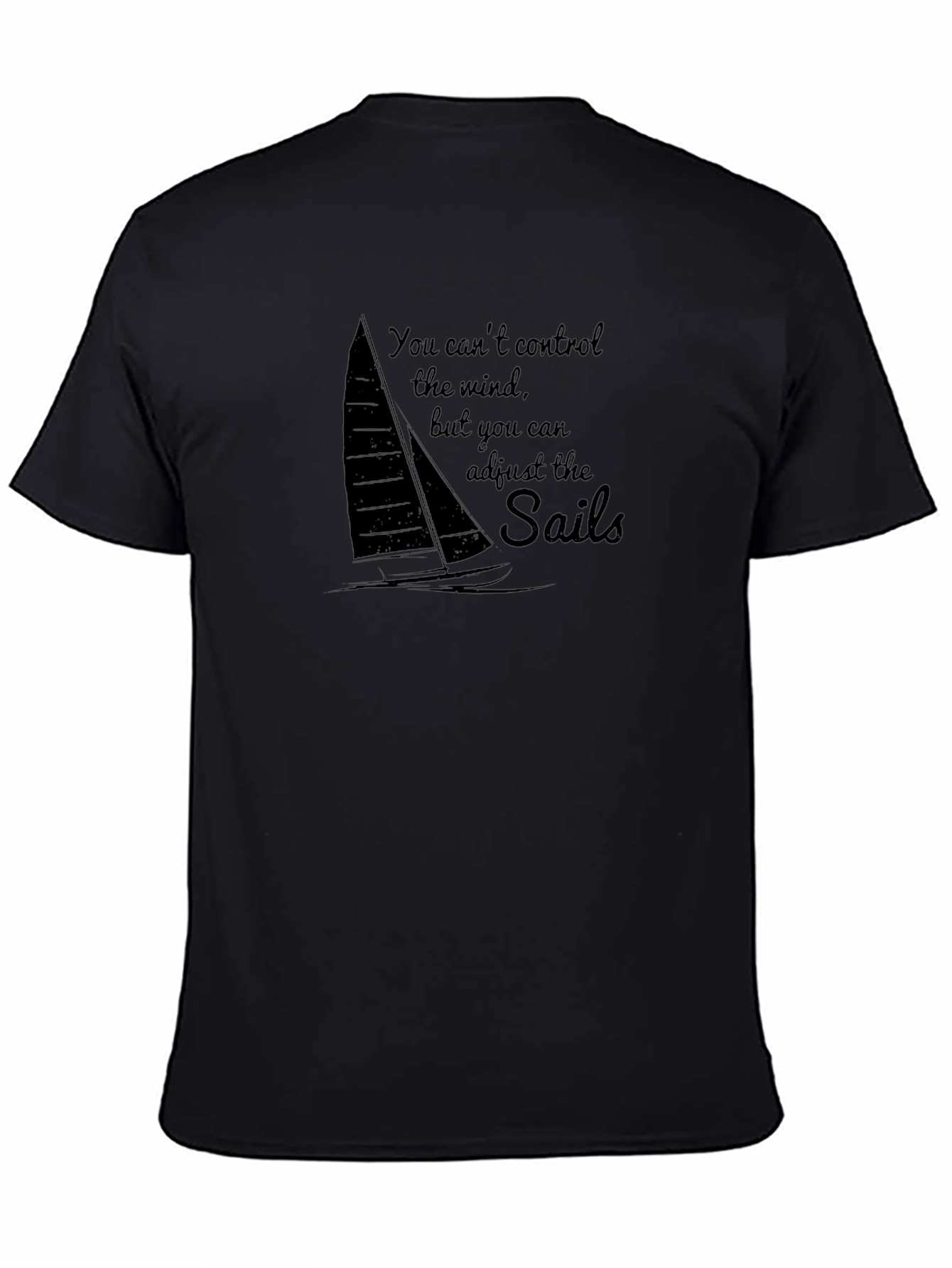 Black Mind Sails T-Shirt - Inspirational Sailing Tee view 4