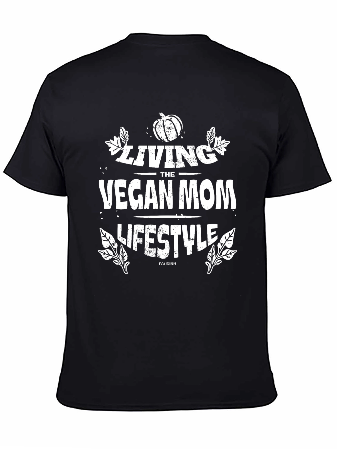 Black Vegan Mom Lifestyle Graphic Tee view 4