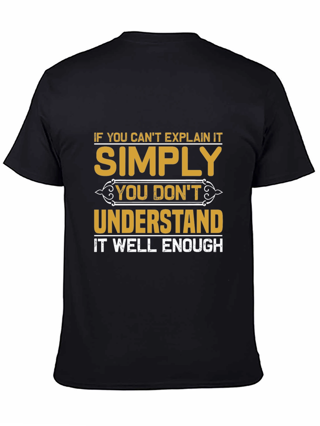 Black Simply Understand Graphic Tee view 4