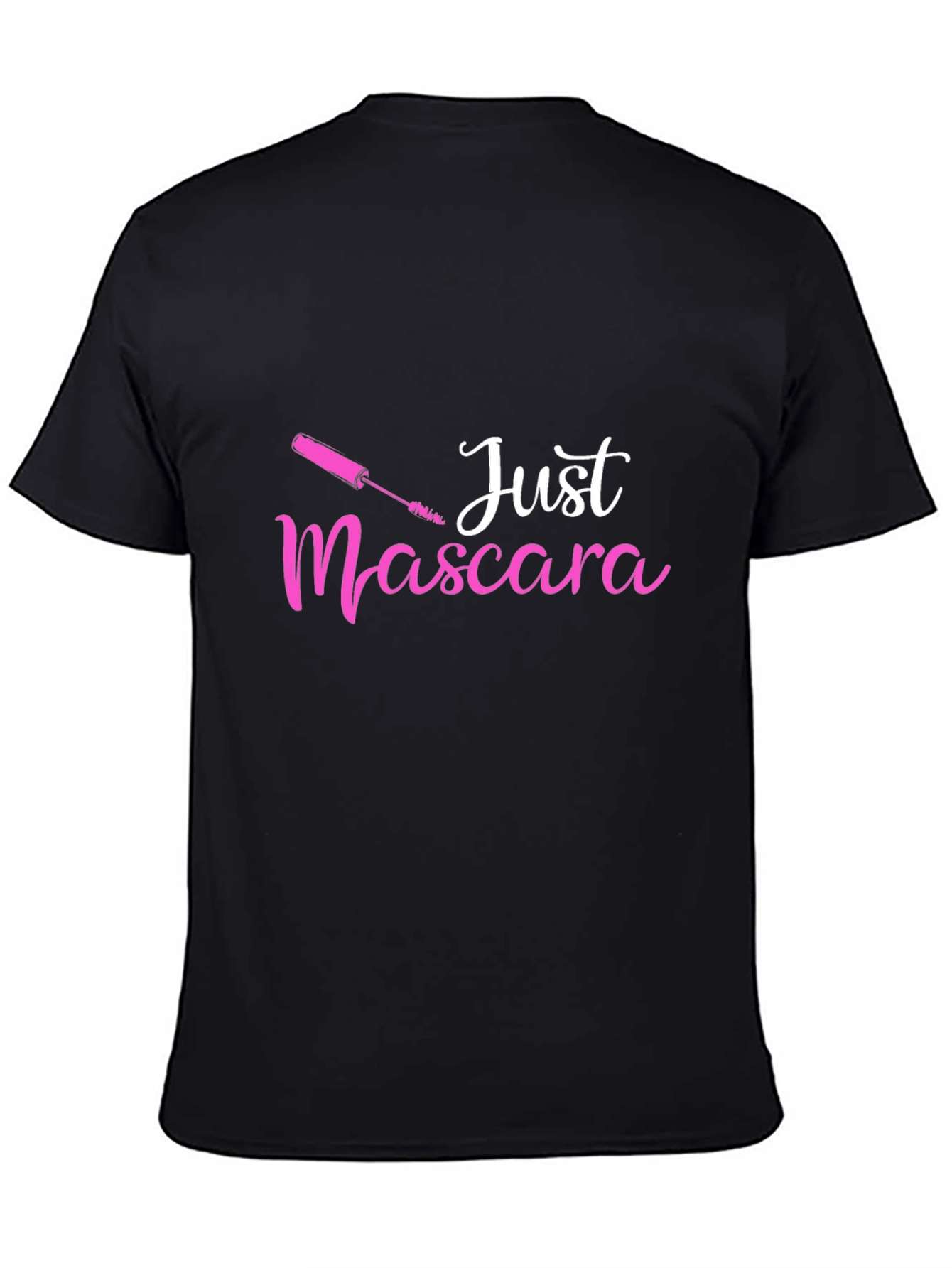 Black Just Mascara Graphic Tee - Beauty Lover Shirt view 4