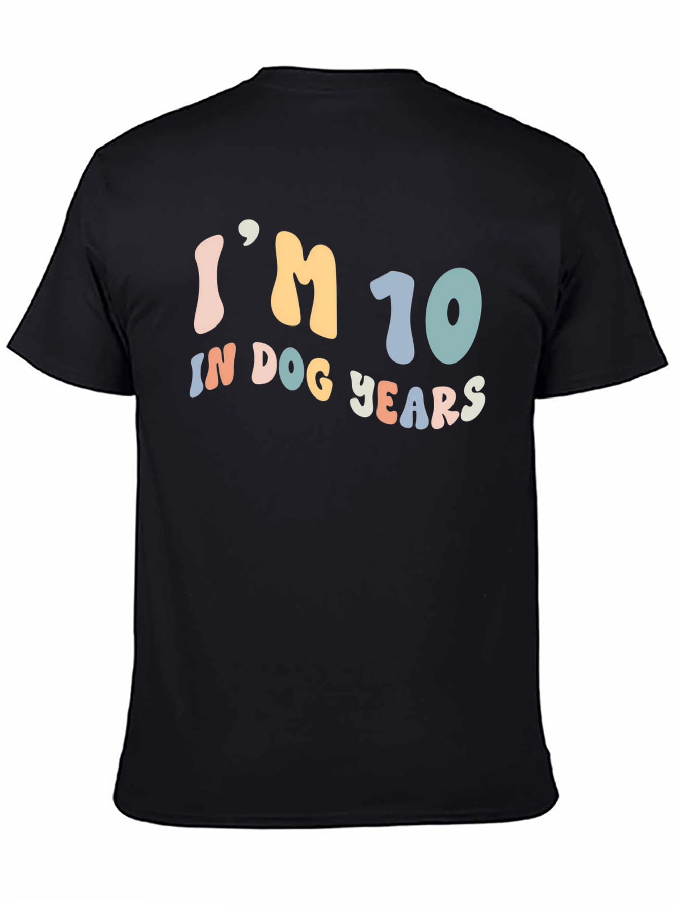 Black I'm 10 In Dog Years Graphic T-Shirt view 4