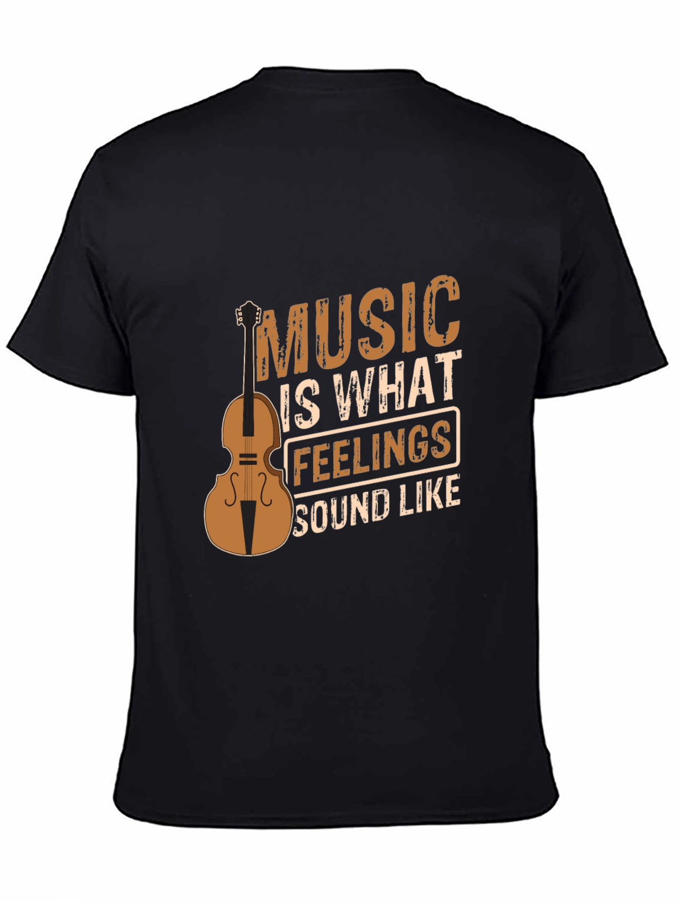 Black Music is What Feelings Sound Like Graphic Tee view 4