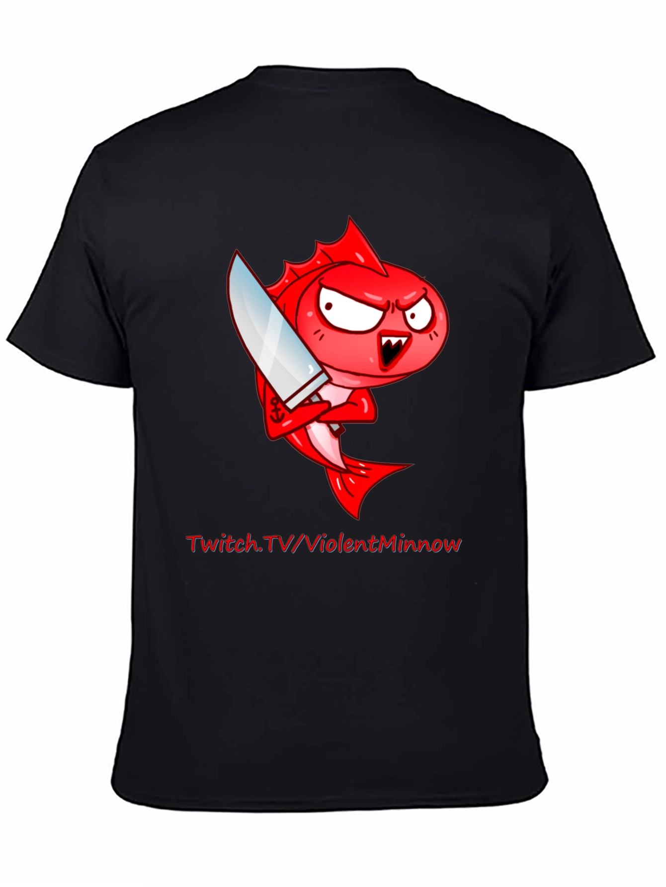 Black Violent Minnow Graphic Tee view 4