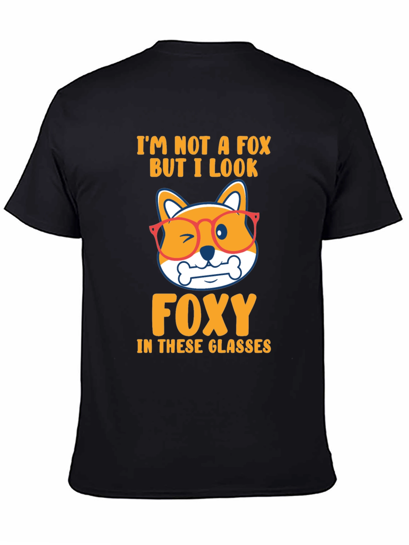 Foxy Dog Graphic T-Shirt - Fun Animal Tee - 4