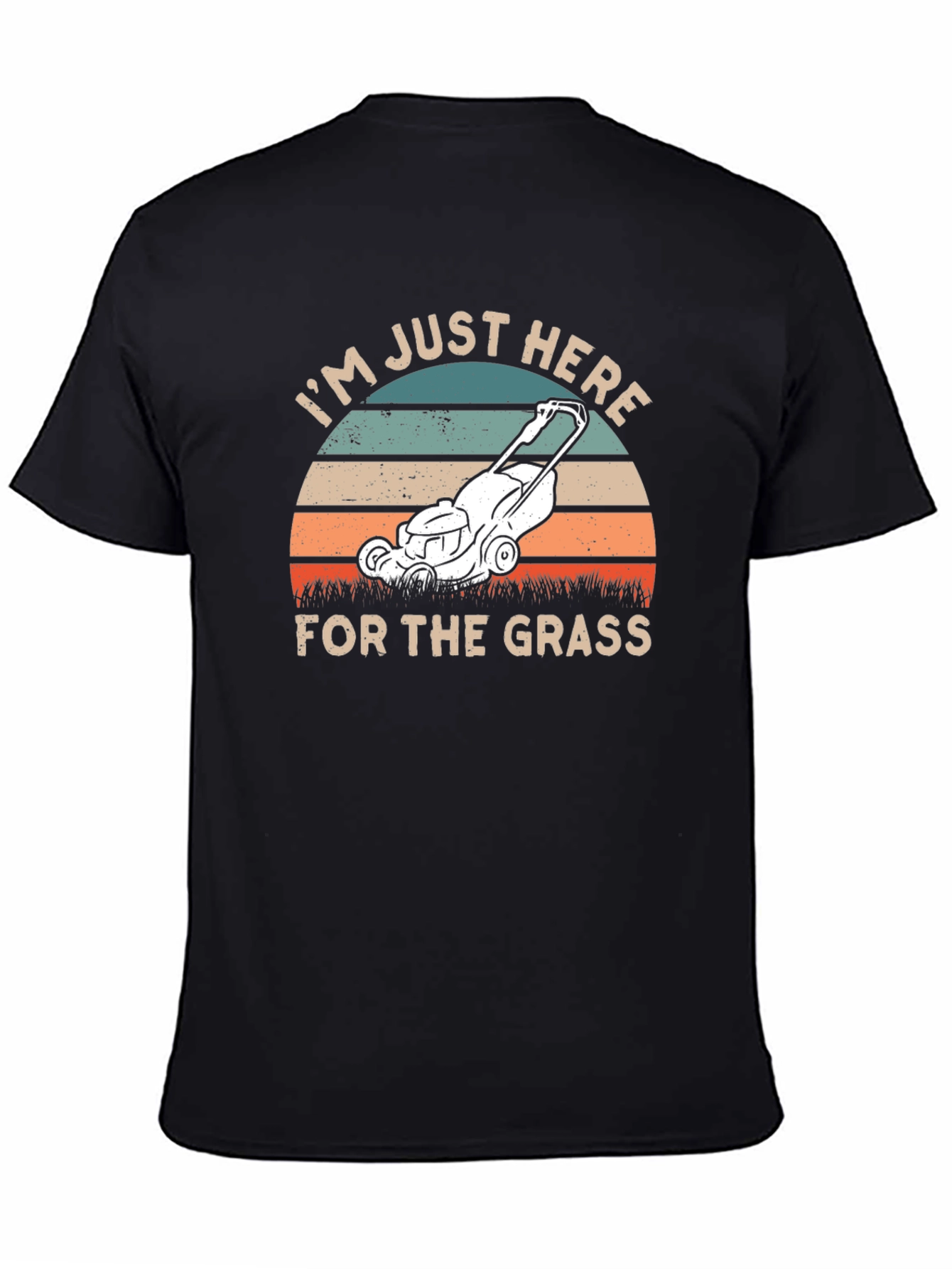 Black I'm Just Here For The Grass T-Shirt view 4