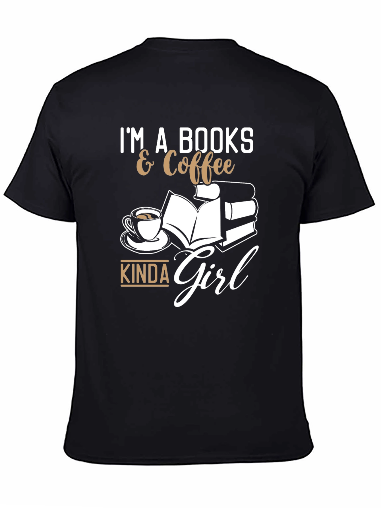 Black Books & Coffee Kinda Girl T-Shirt view 4