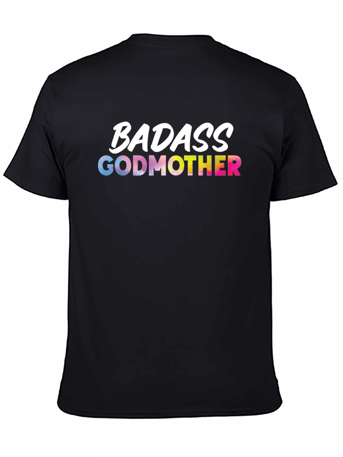 Black Badass Godmother Graphic Tee - Black view 4