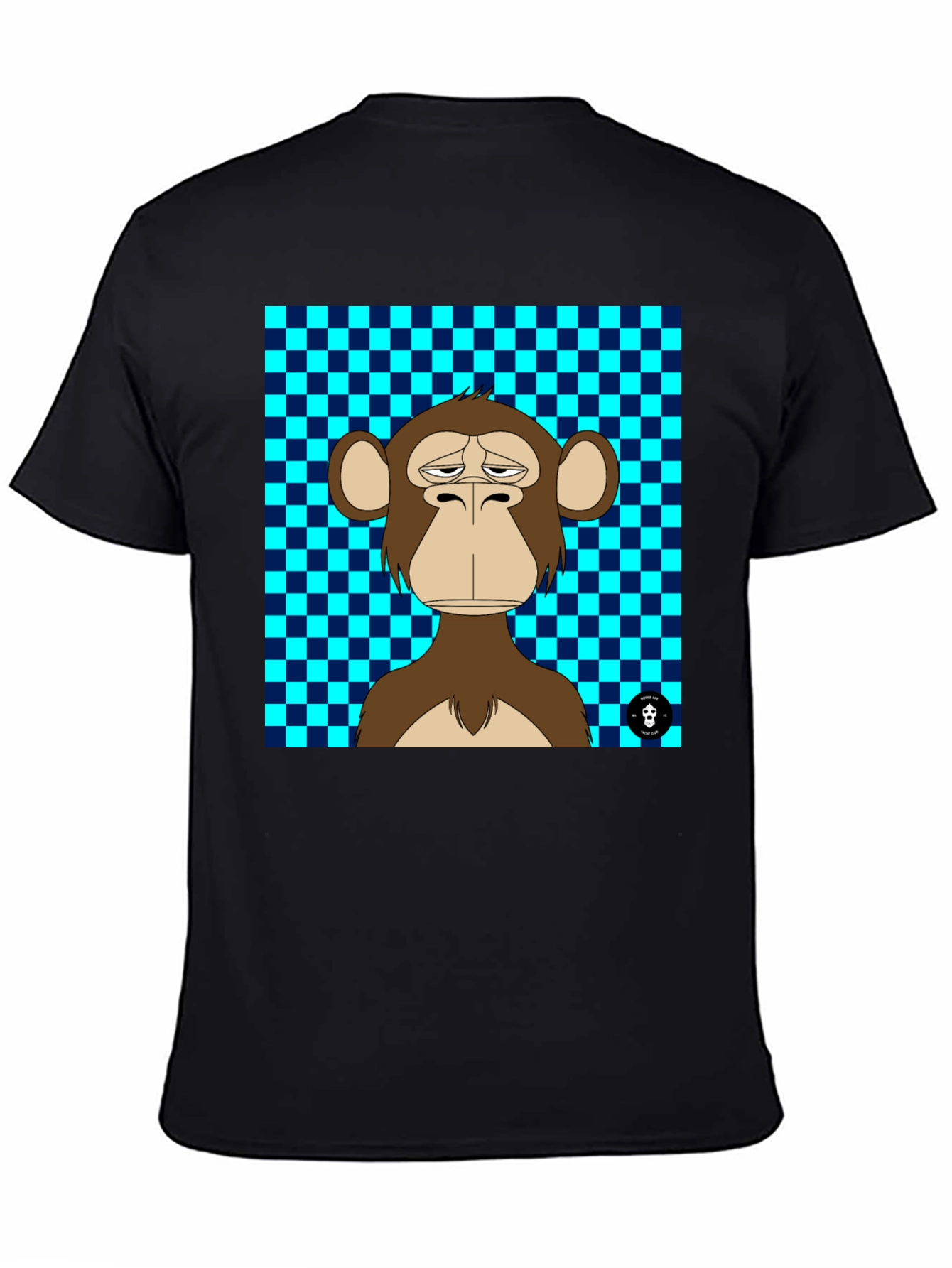 Black Bored Ape T-Shirt: Funky Graphic Tee view 4