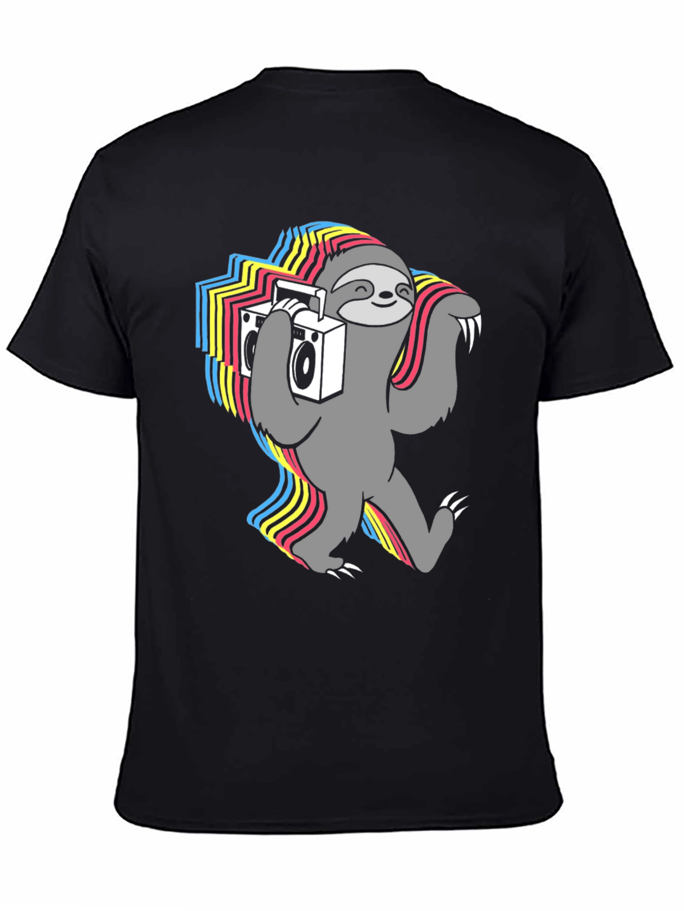 Black Sloth DJ Graphic Tee - Cool & Funky view 4