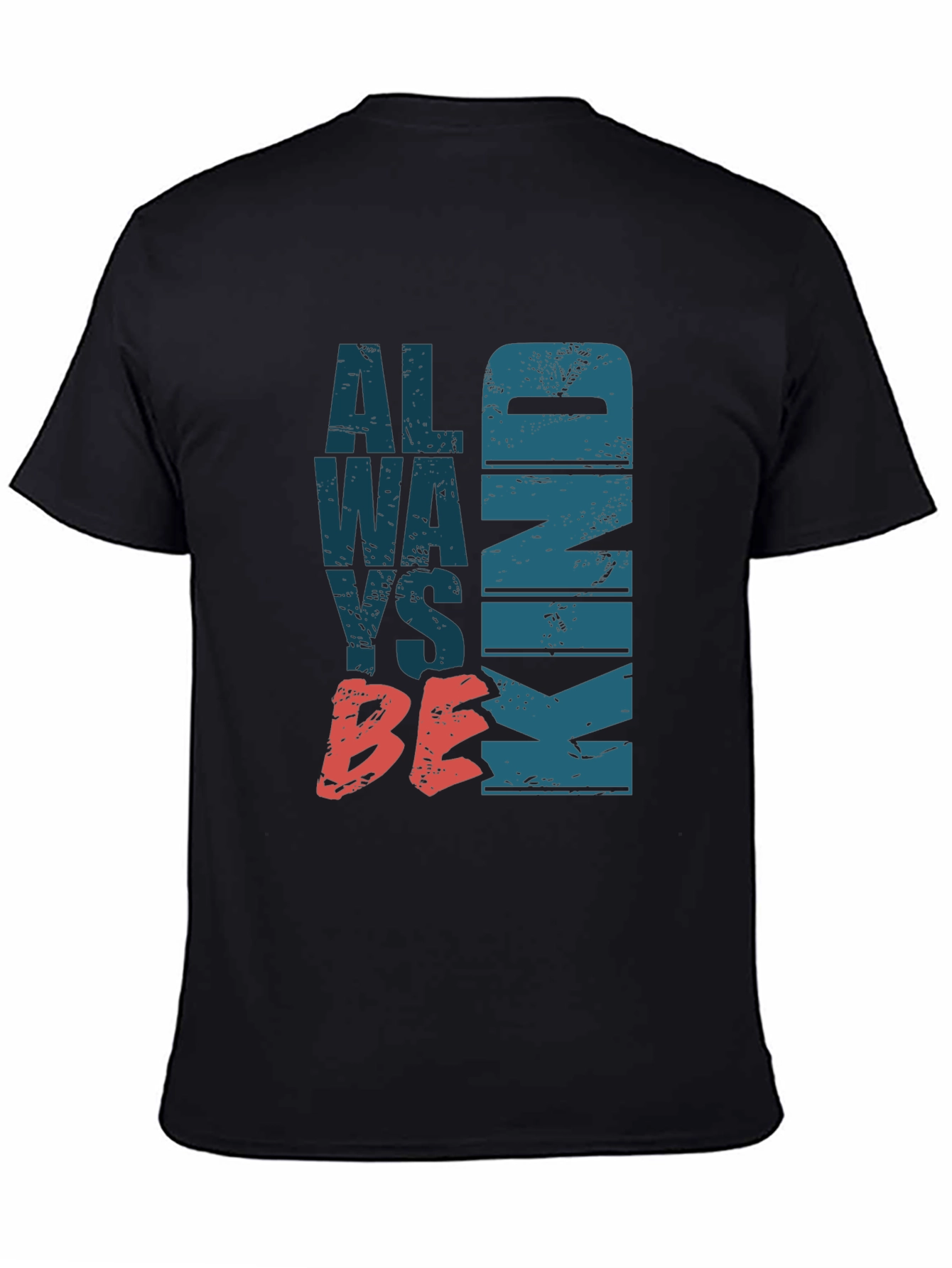 Black Always Be Kind Graphic Tee - Stylish Comfort view 4