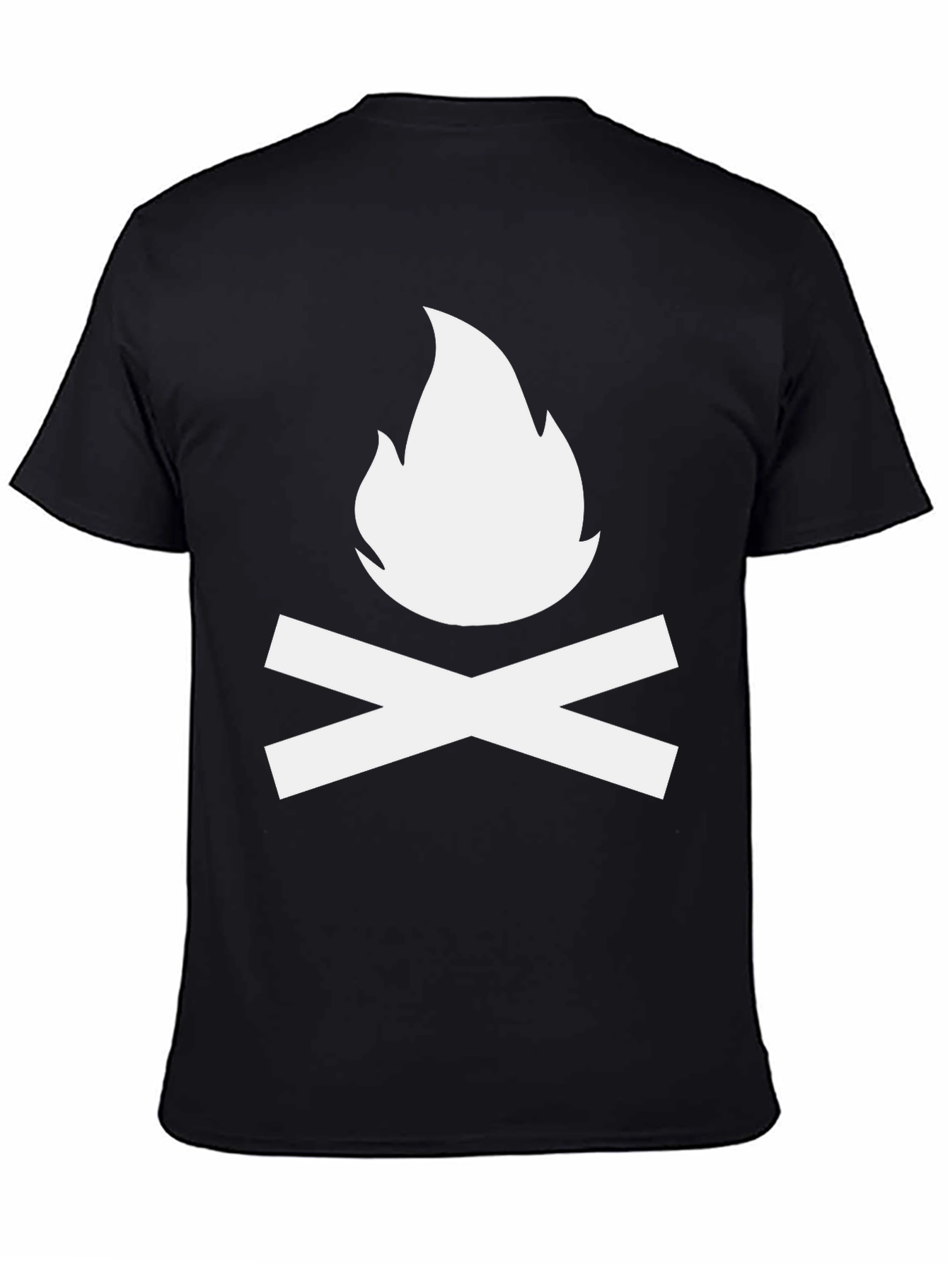 Black Campfire Graphic T-Shirt - Soft Cotton Blend view 4