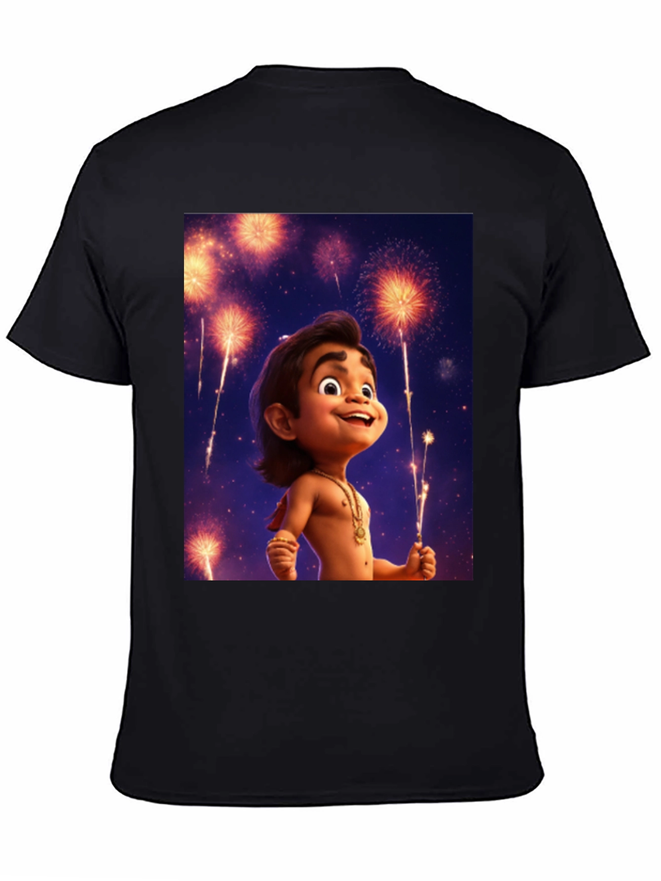 Maui Fireworks Cartoon T-Shirt - 4