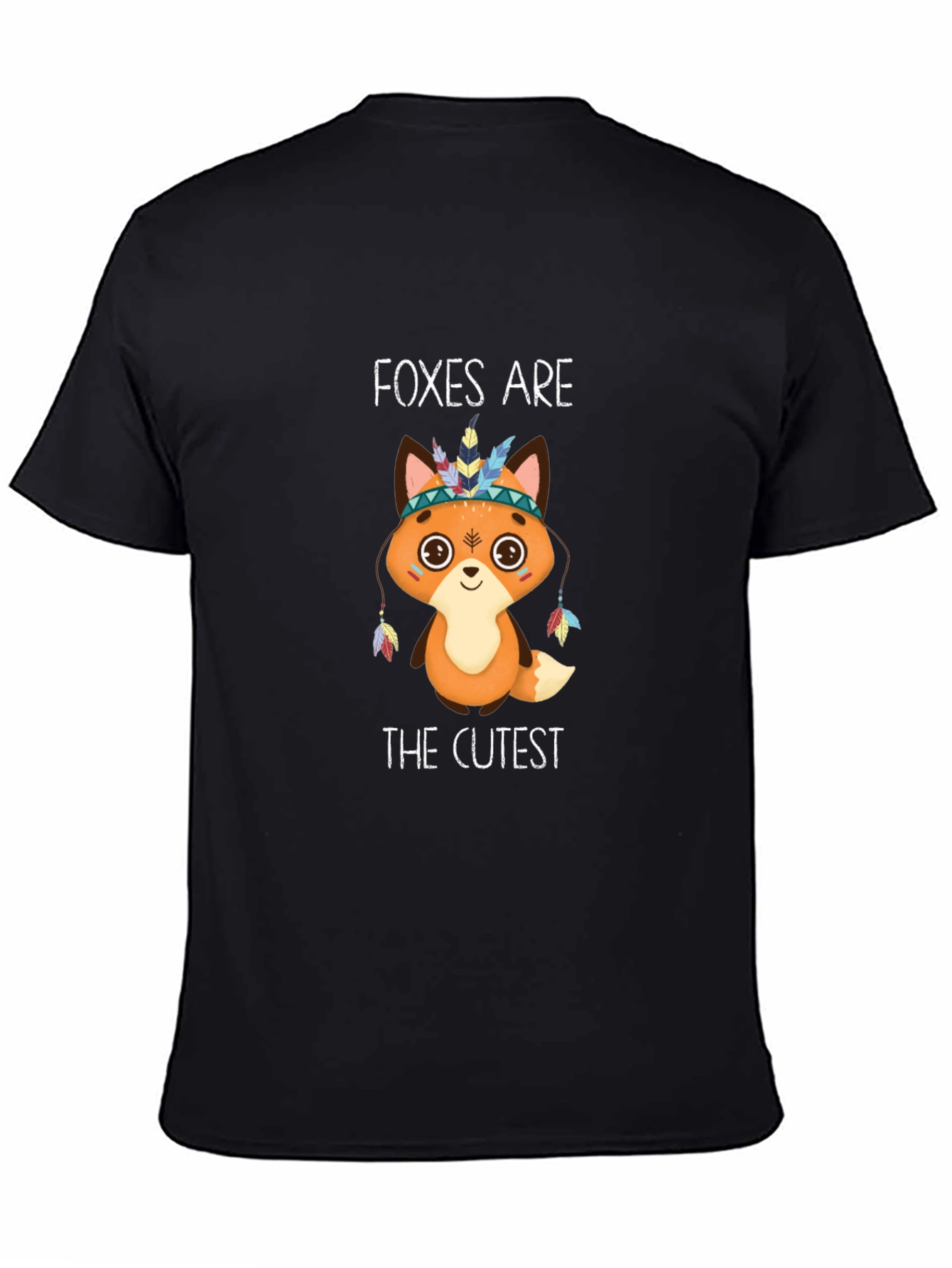 Black Foxes Are The Cutest T-Shirt - Black view 4