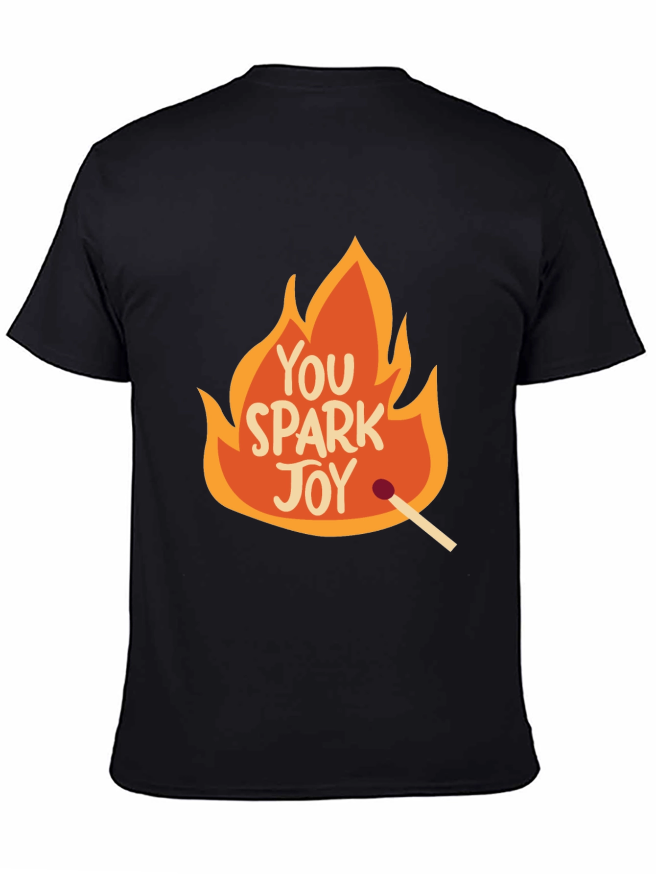 Black You Spark Joy Graphic Tee - Black view 4