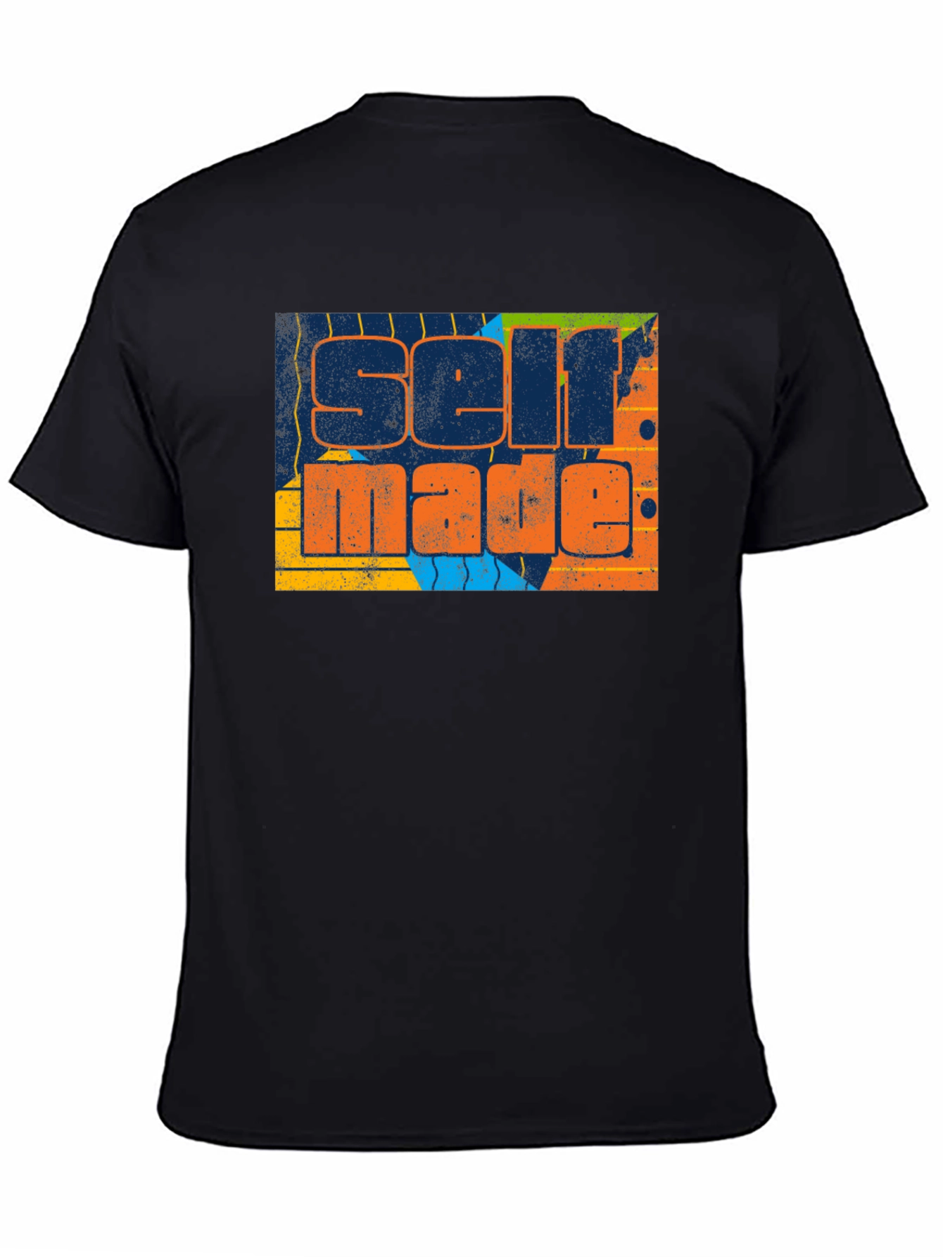 Black Self Made Graphic Tee - Black T-Shirt view 4