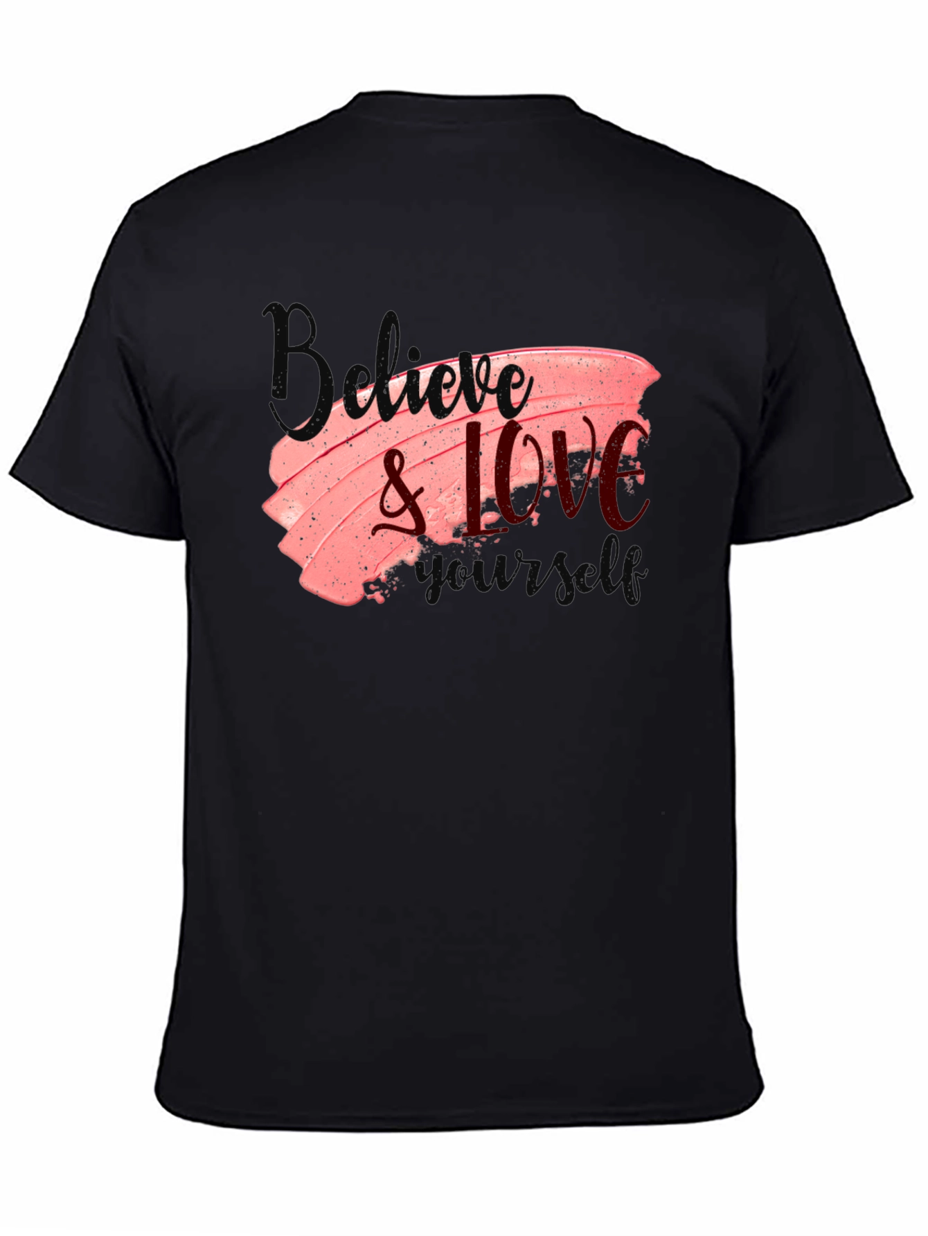 Black Believe & Love Graphic Tee view 4