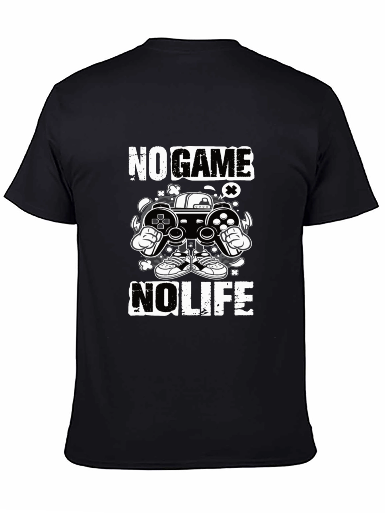 Black No Game No Life Graphic Tee view 4