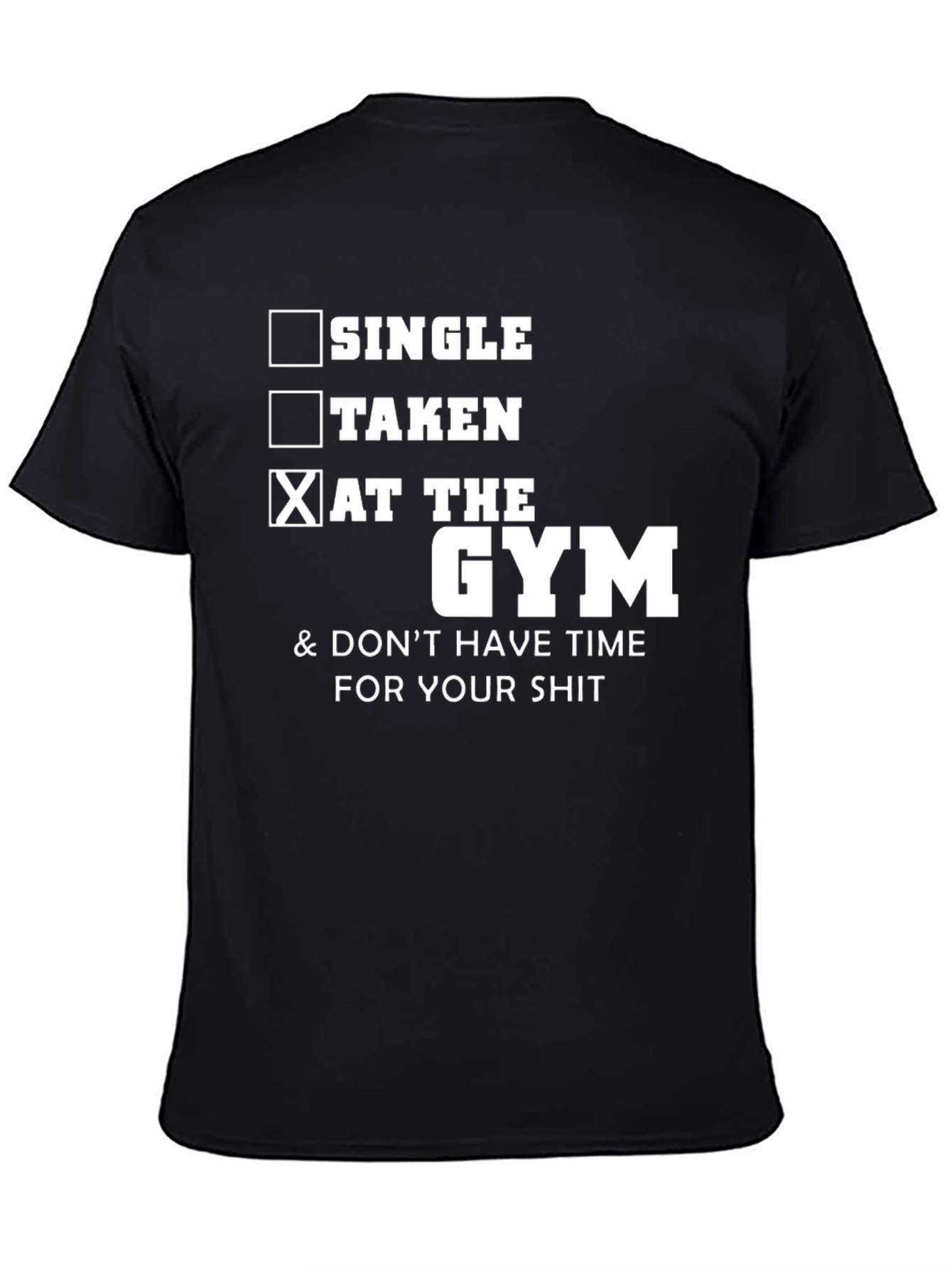 Gym Humor Graphic Tee - Single Taken at the Gym - 4