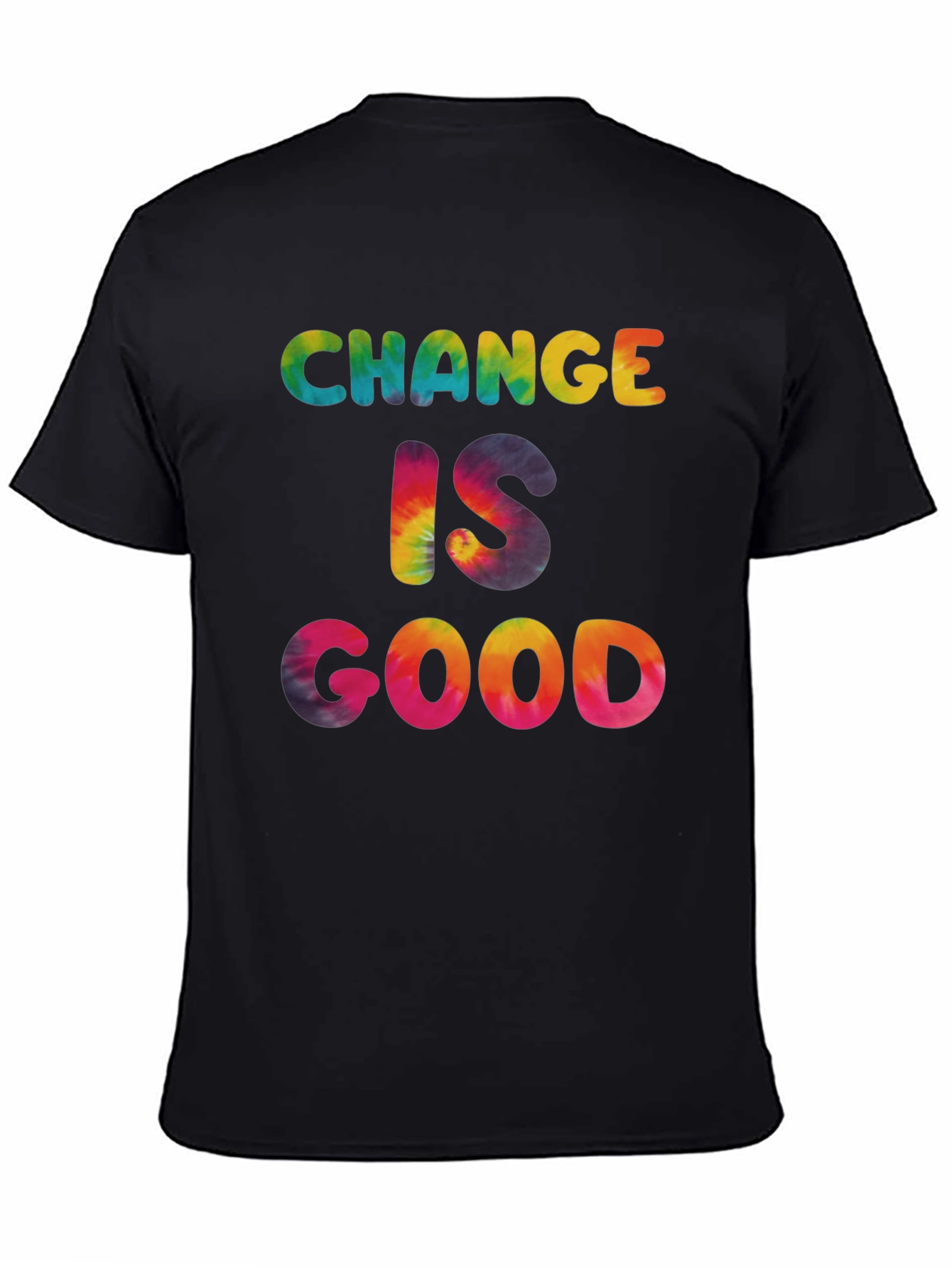 Black Change Is Good Tie Dye Graphic Tee view 4