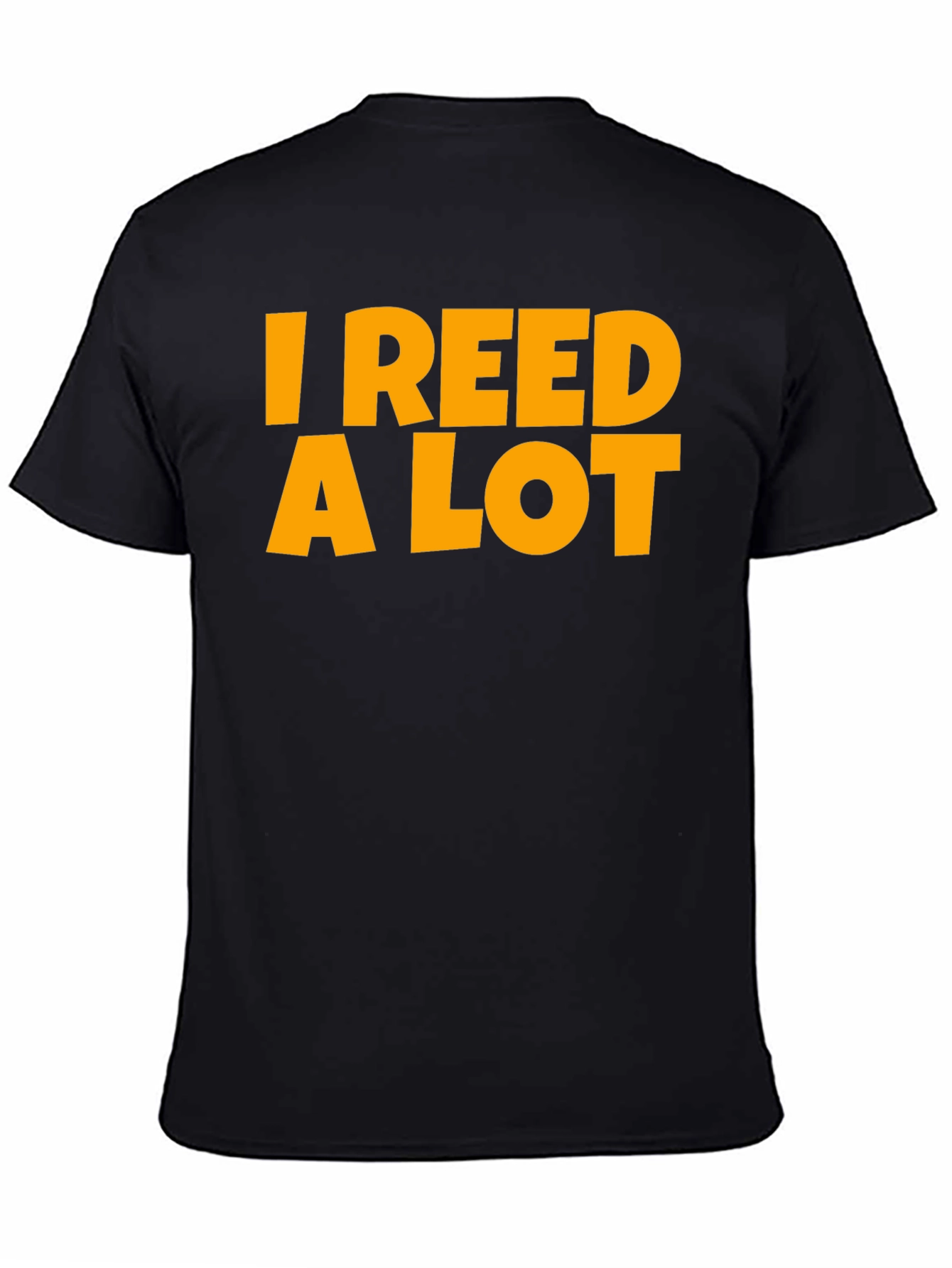 Black I Reed A Lot T-Shirt - Black Graphic Tee view 4