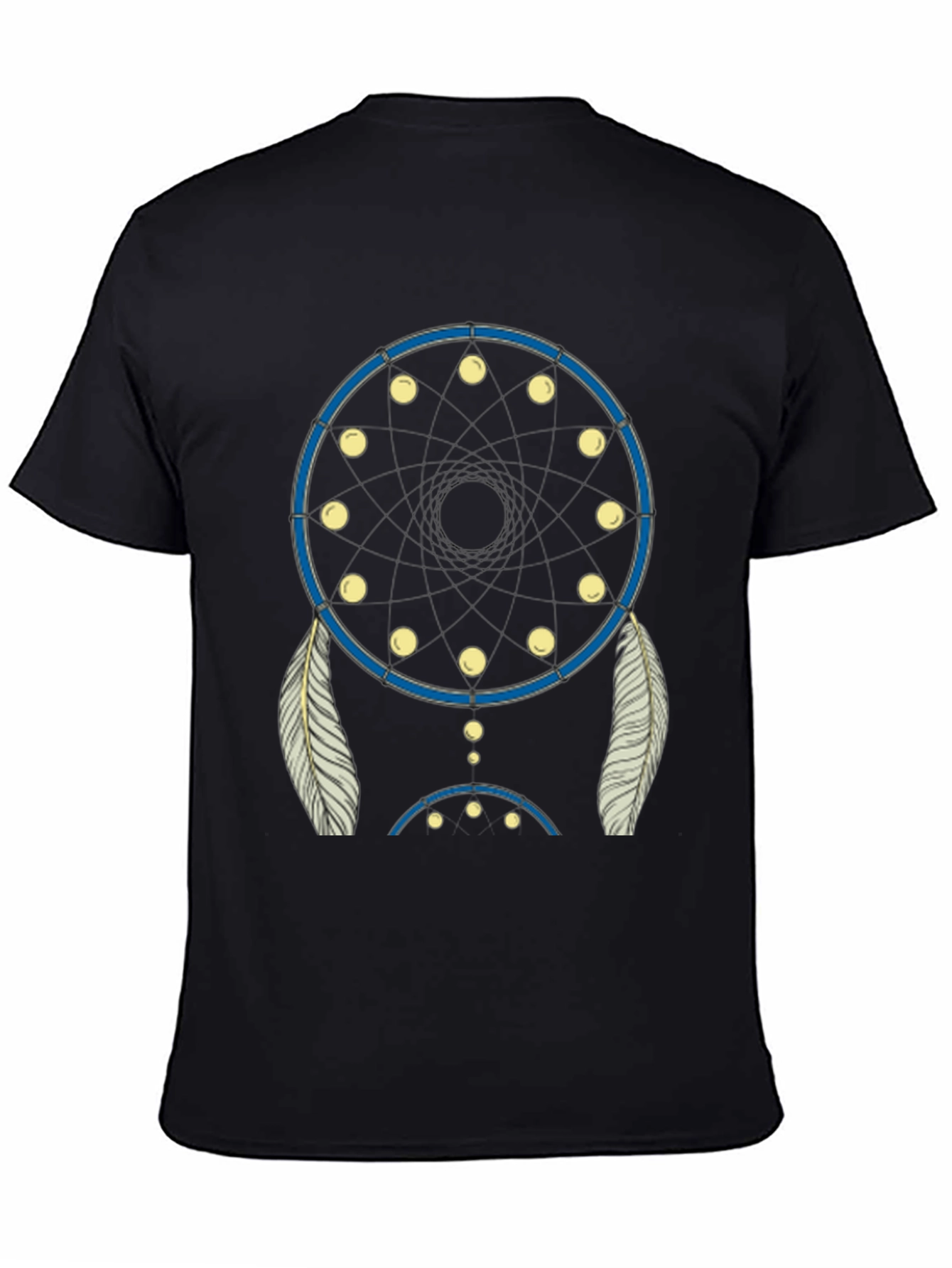 Black Dream Catcher Graphic Tee - Black Cotton Blend view 4
