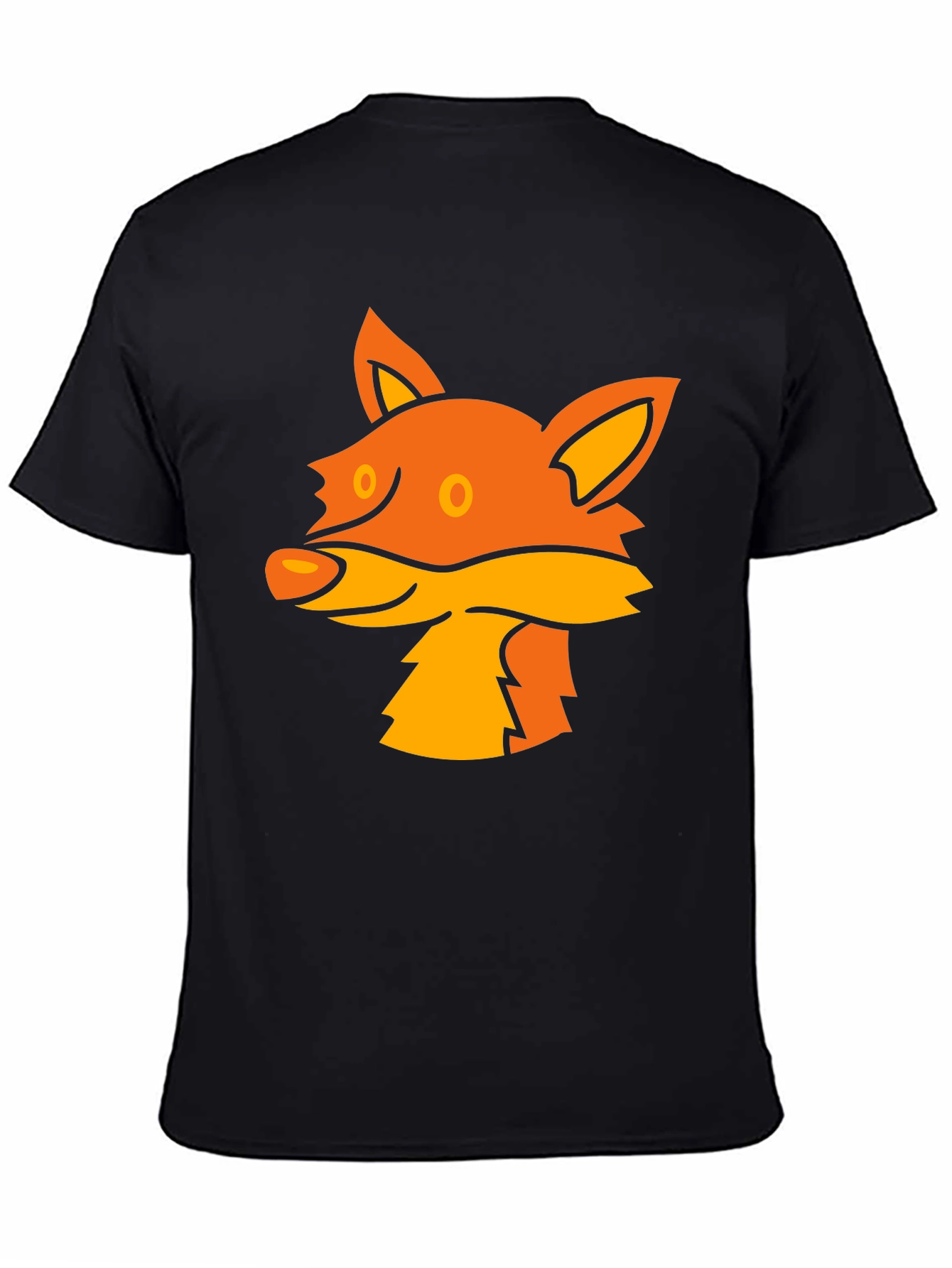 Black Fox Graphic Tee - Stylish Black T-Shirt view 4