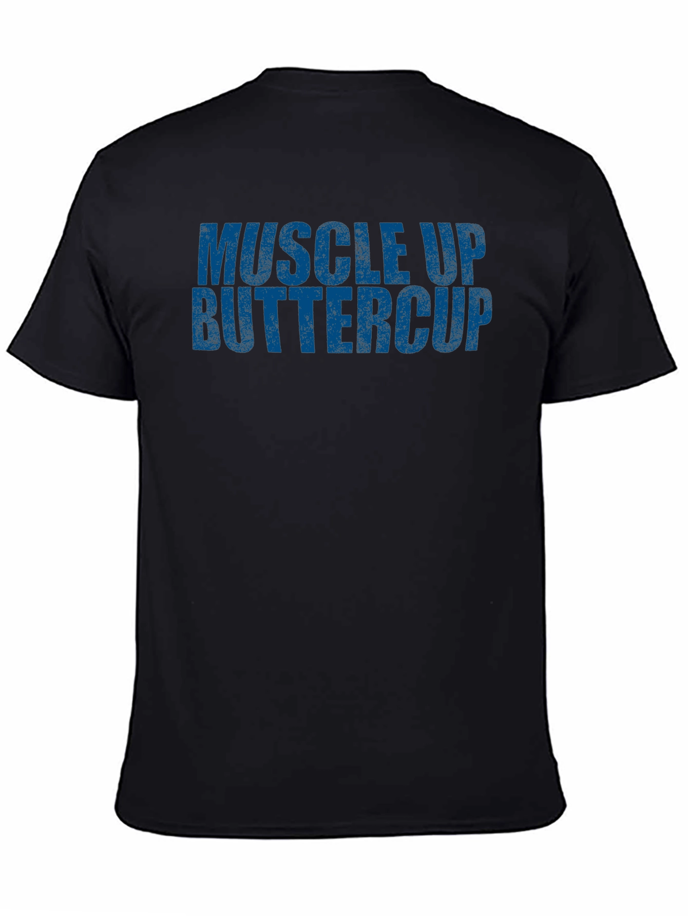 Black Muscle Up Buttercup Graphic Tee view 4