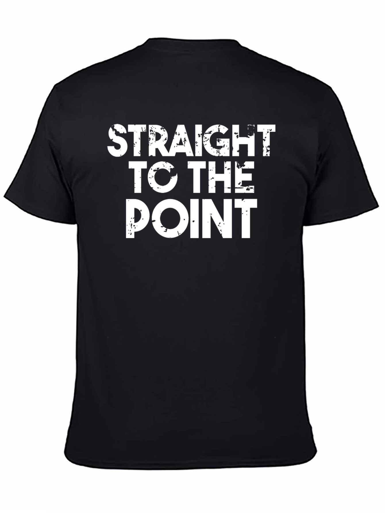 Black Straight to the Point Graphic Tee view 4